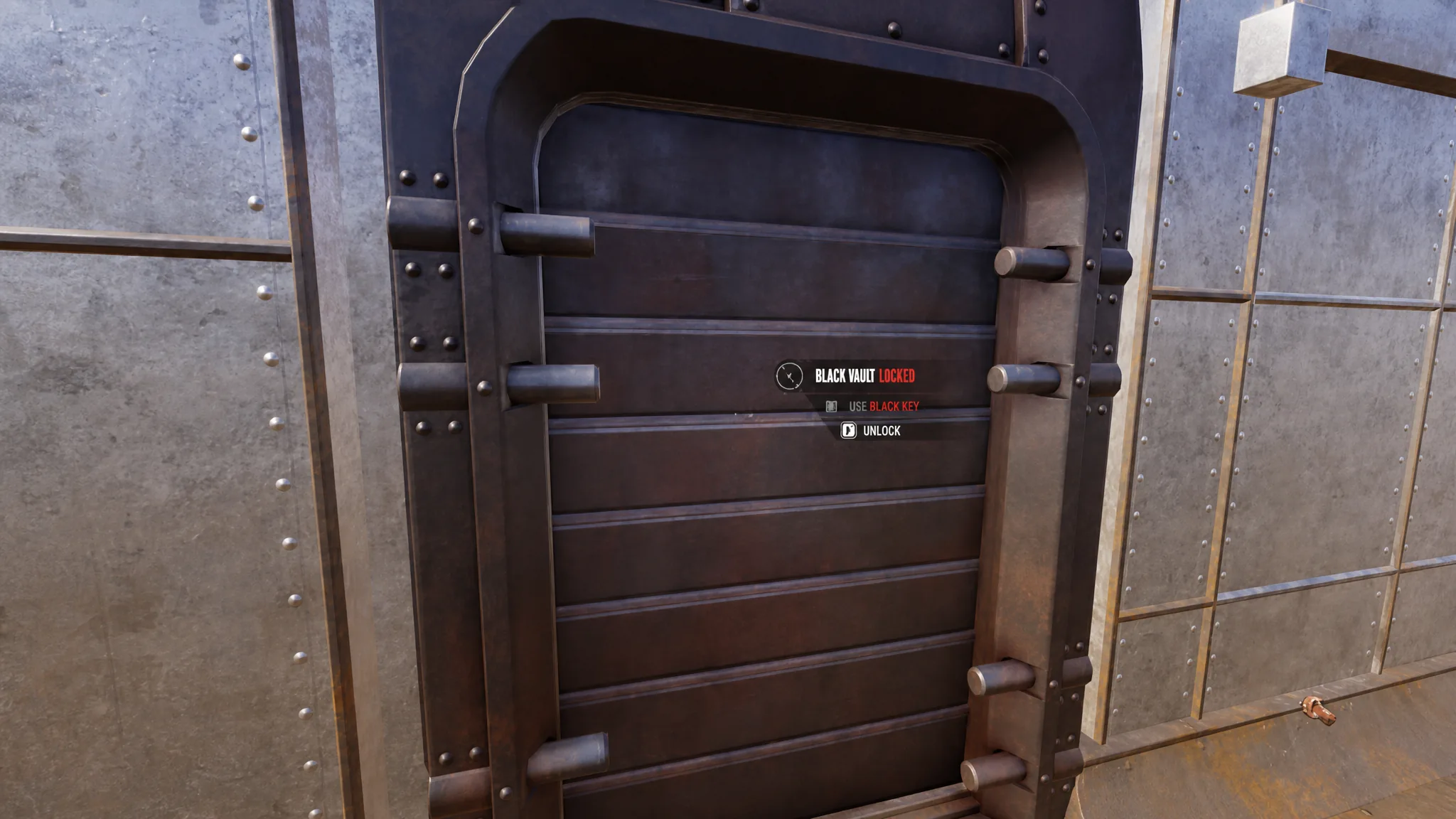 A locked door in SAND: Raiders of Sophie that requires a colored key for access