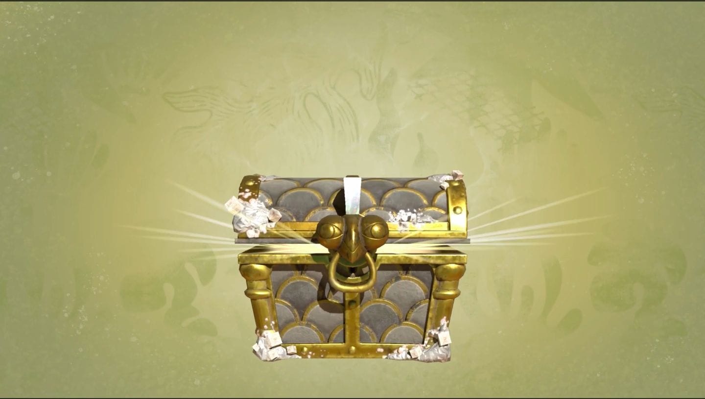 The treasure chest offers a choice of three ink tanks in Splatoon Raiders
