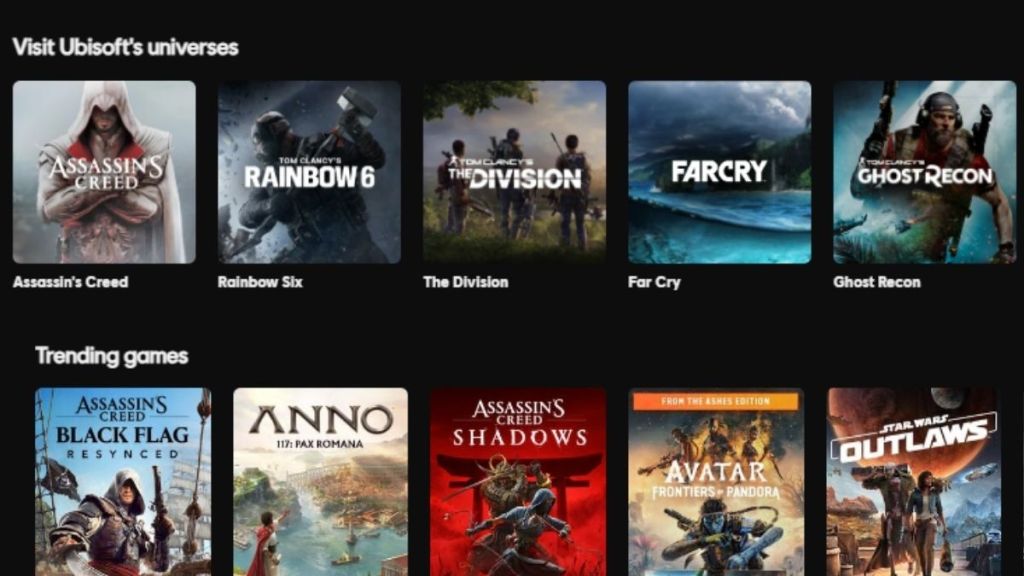 Ubisoft Connect Games