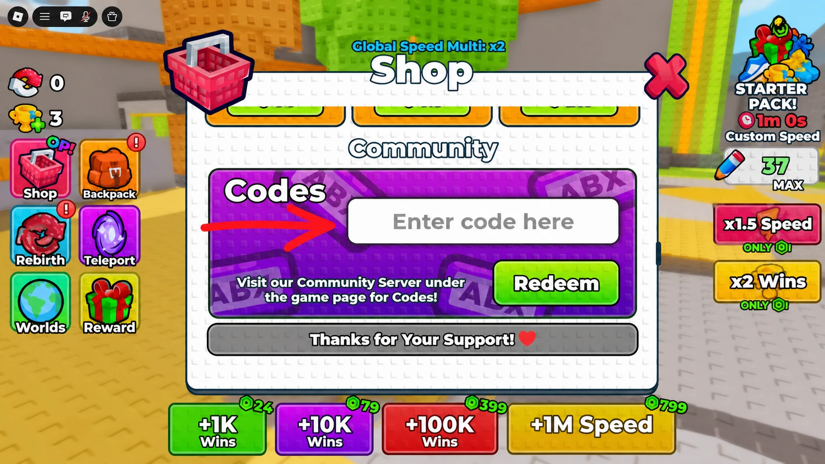 How to Redeem Codes in +1 Speed Monkey Escape