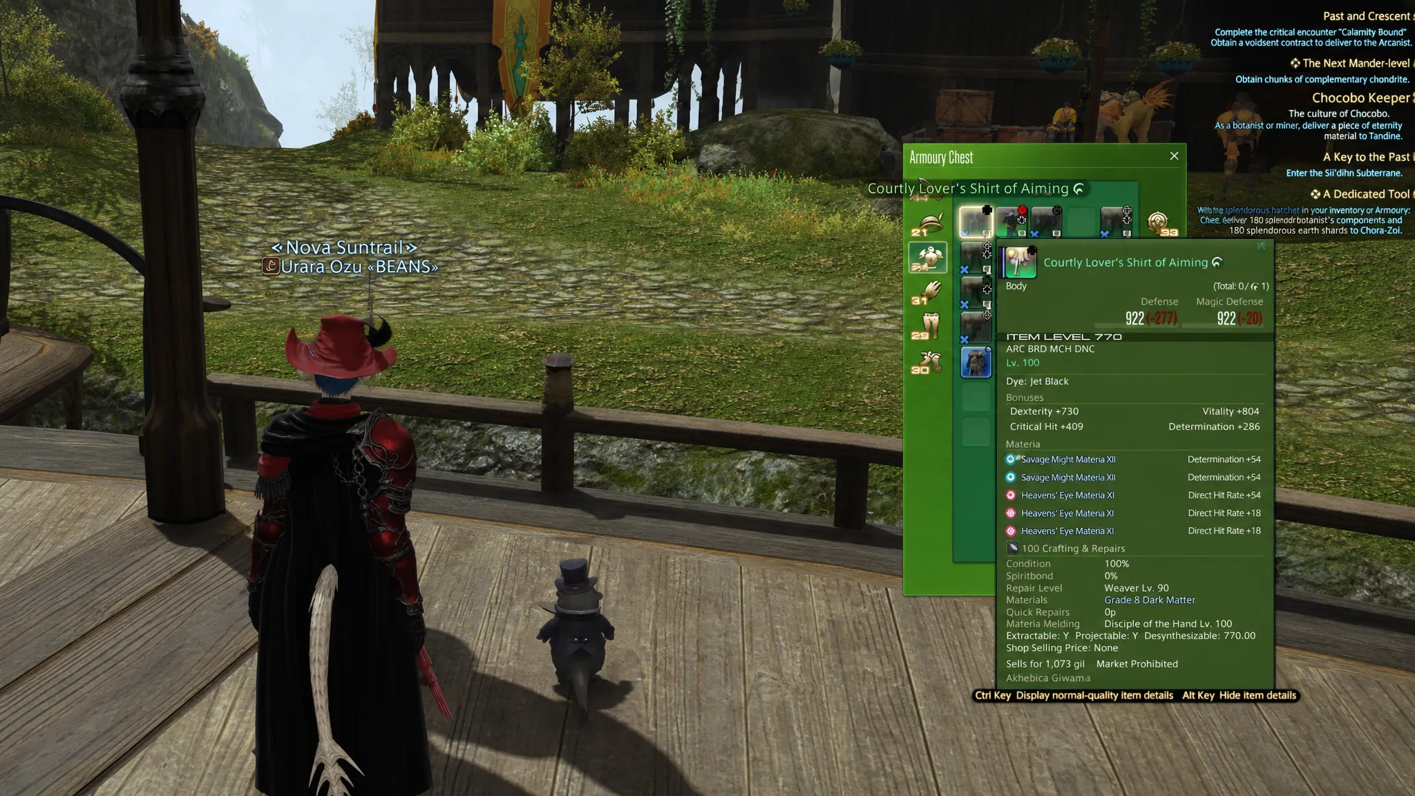 Keeping gear updated with the Recommended Gear option in Final Fantasy XIV