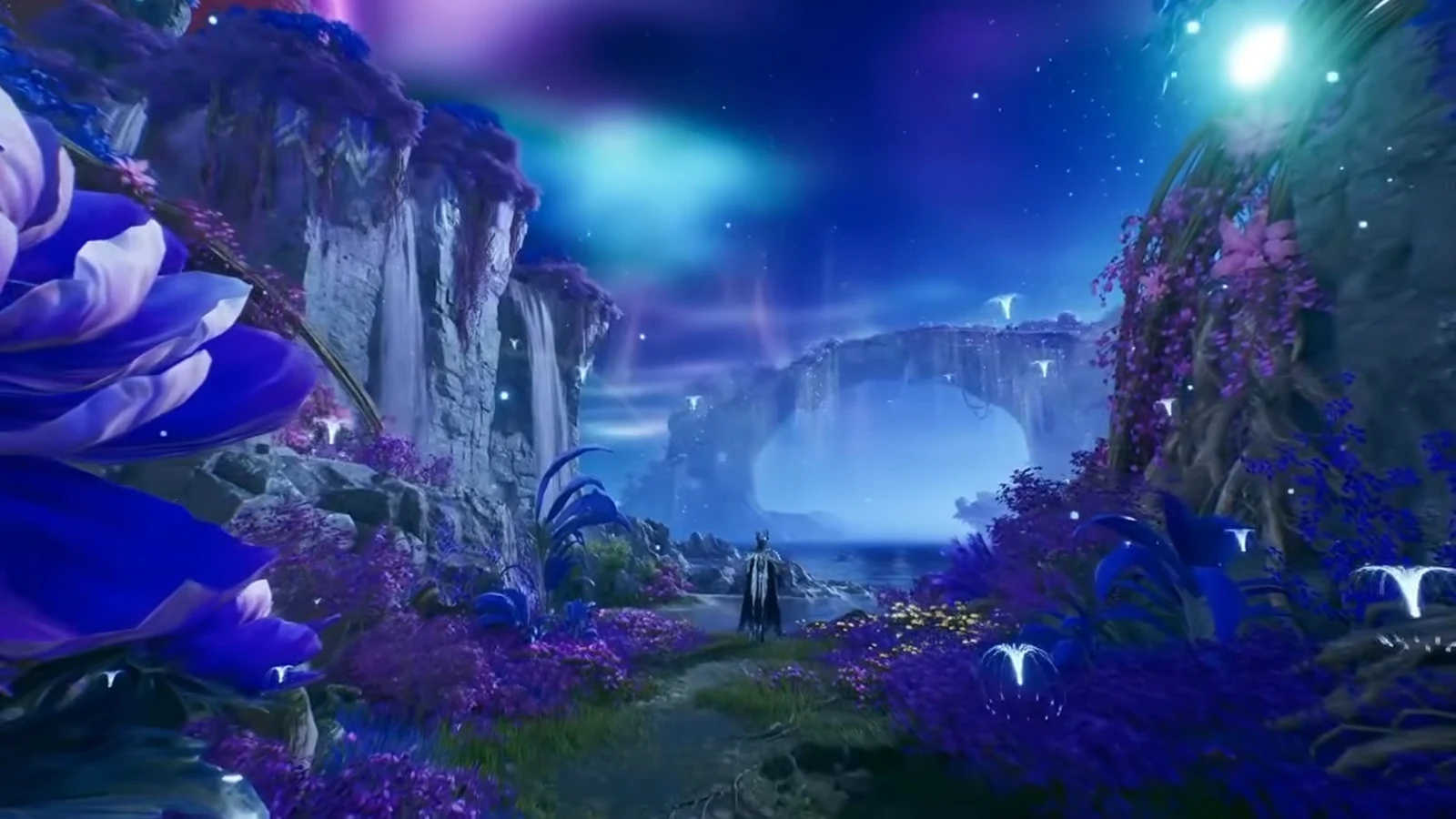 Gladiator swinging a wide melee attack in AION 2 during a group PvE encounter