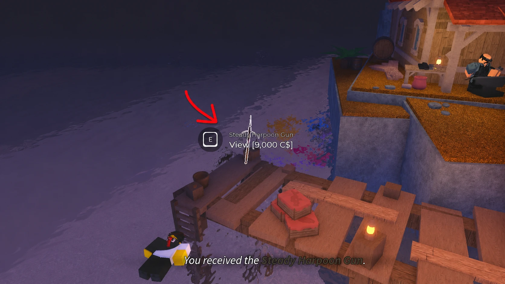 The Steady Harpoon Gun in Fisch