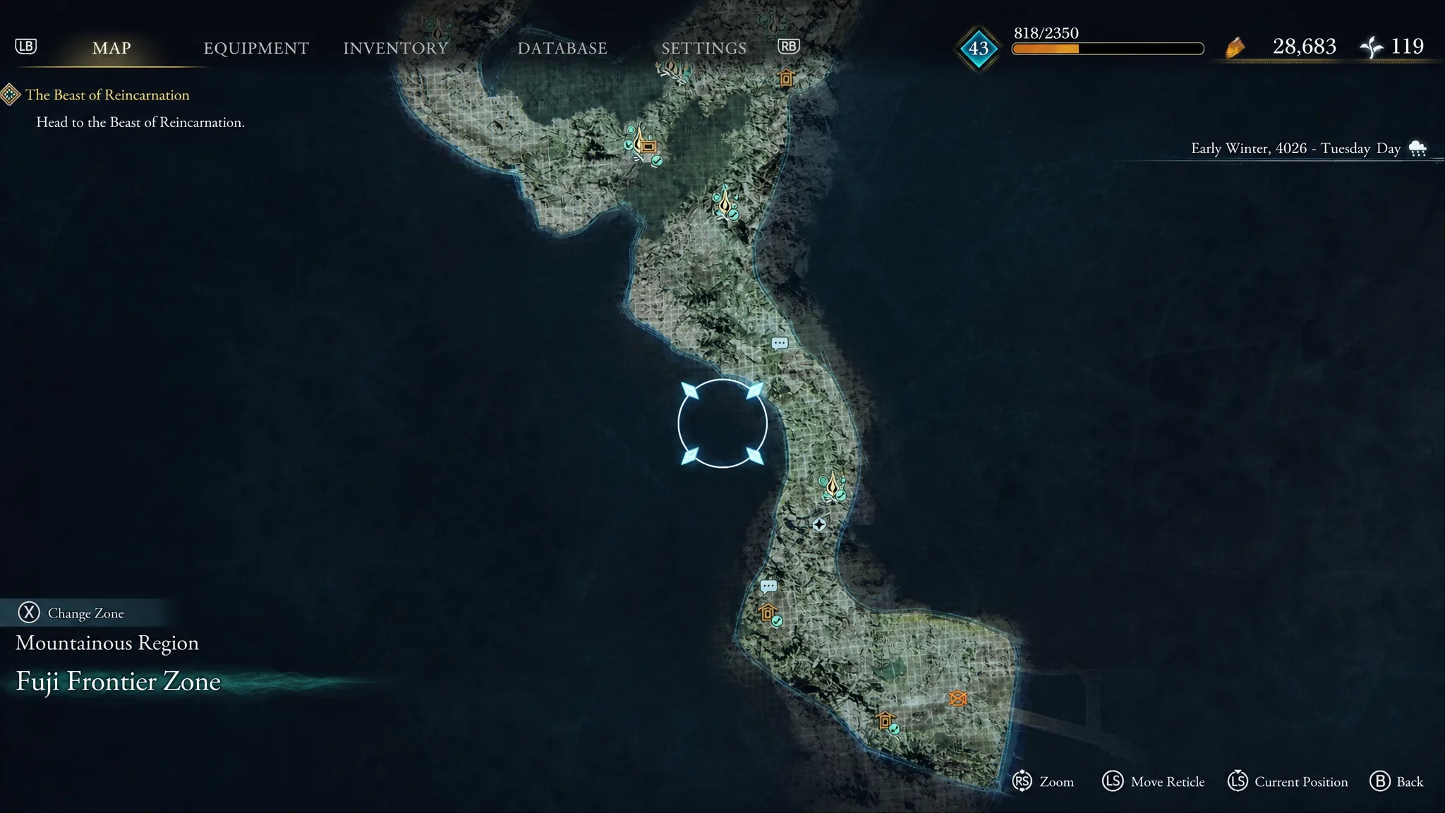 Pilgrim's Zone shrine after the Taurus boss fight
