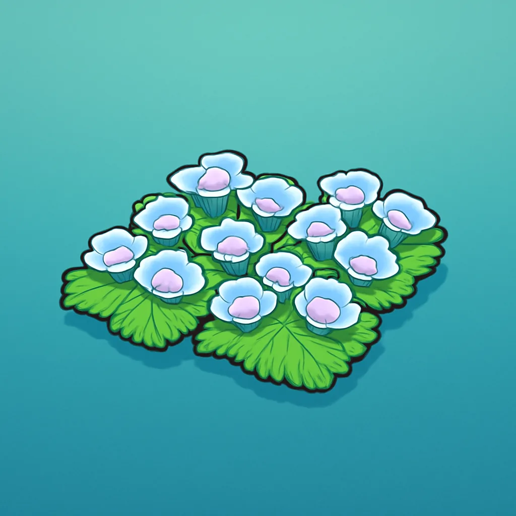 Swaying flower bed