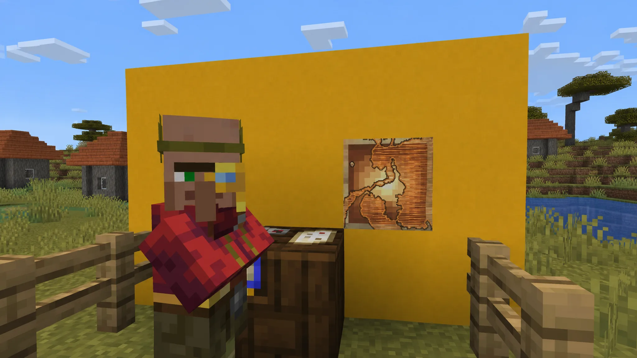 Plains Village Map in Minecraft