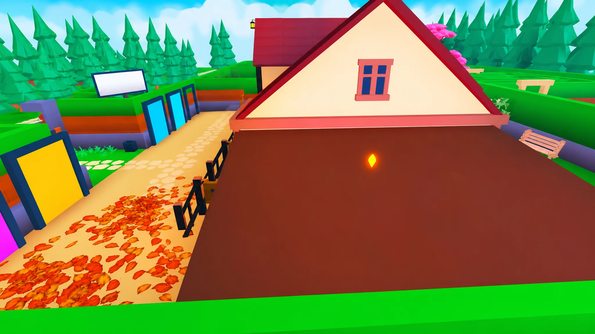 image showing the Secret Star on the garage's roof