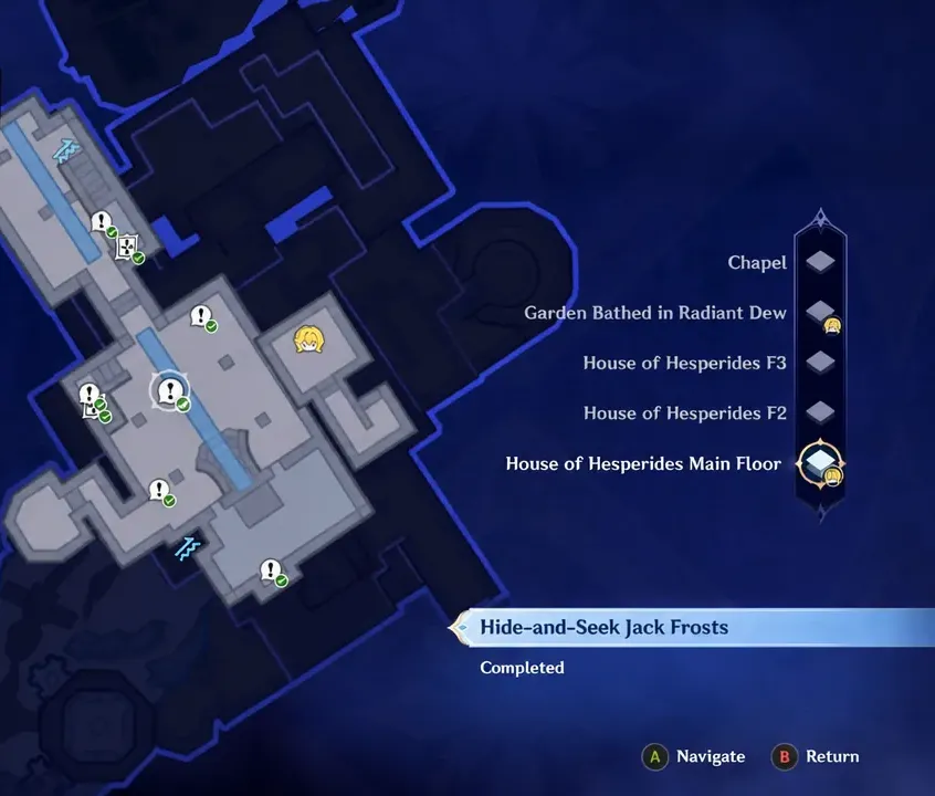 House of Hesperides Hide-and-Seek Jack Frosts