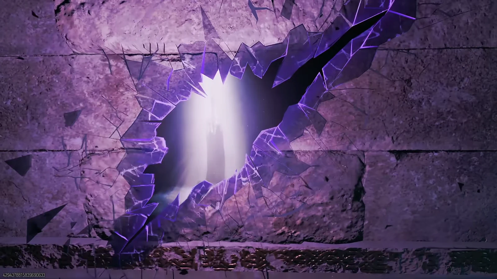 Weaver at the purple rift after the Entity conversation as loot appears nearby