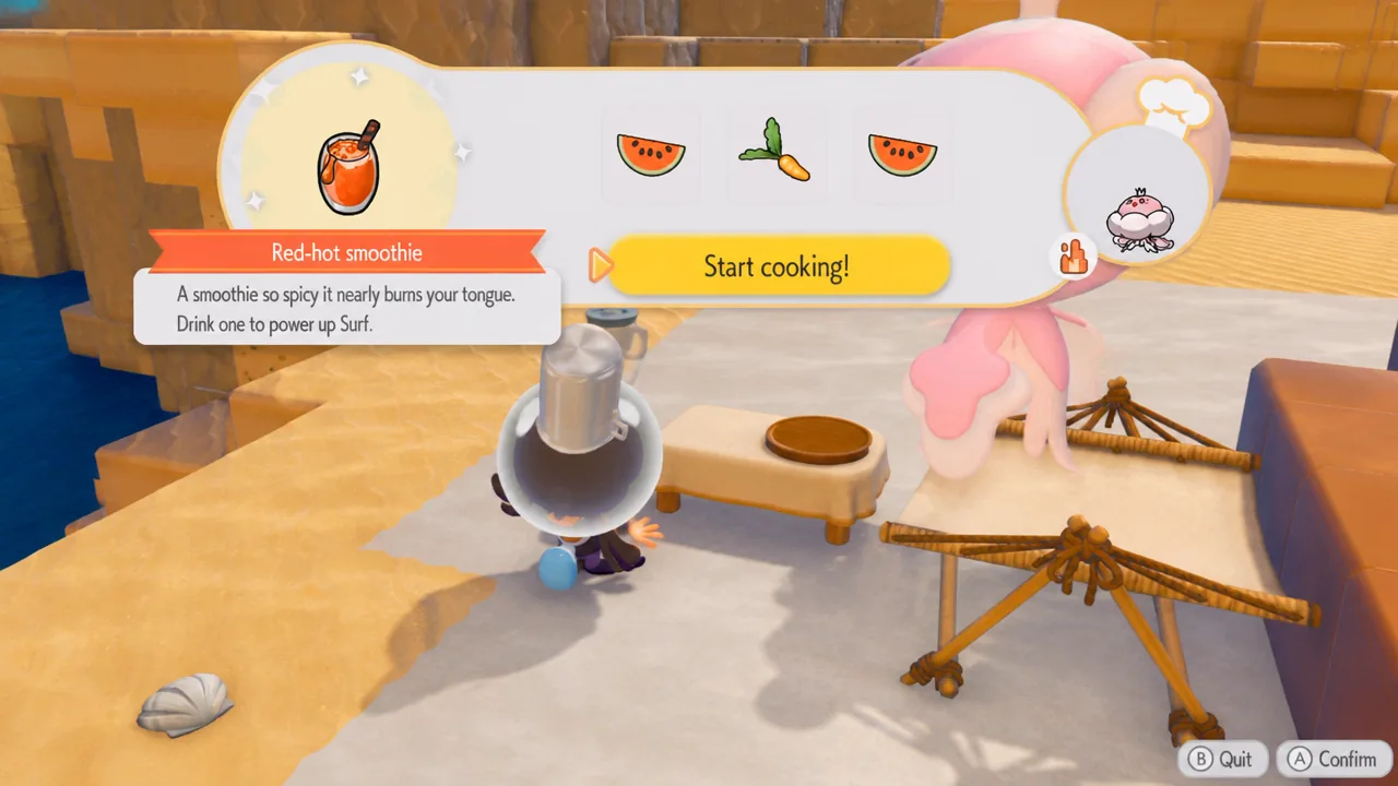 Making a Red-hot Smoothie in Pokémon Pokopia