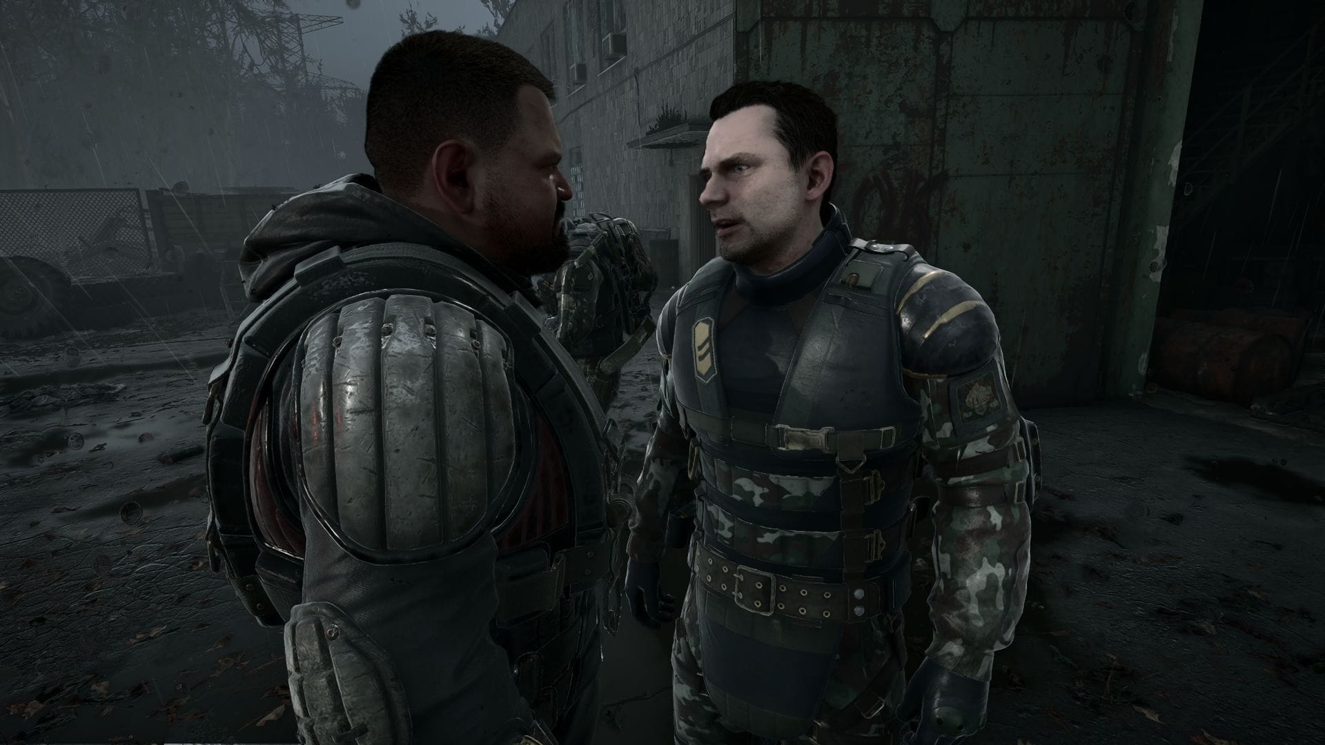 A stalker overlooks the Zone in the Cost of Hope expansion, where Duty and Freedom fight over the mutants
