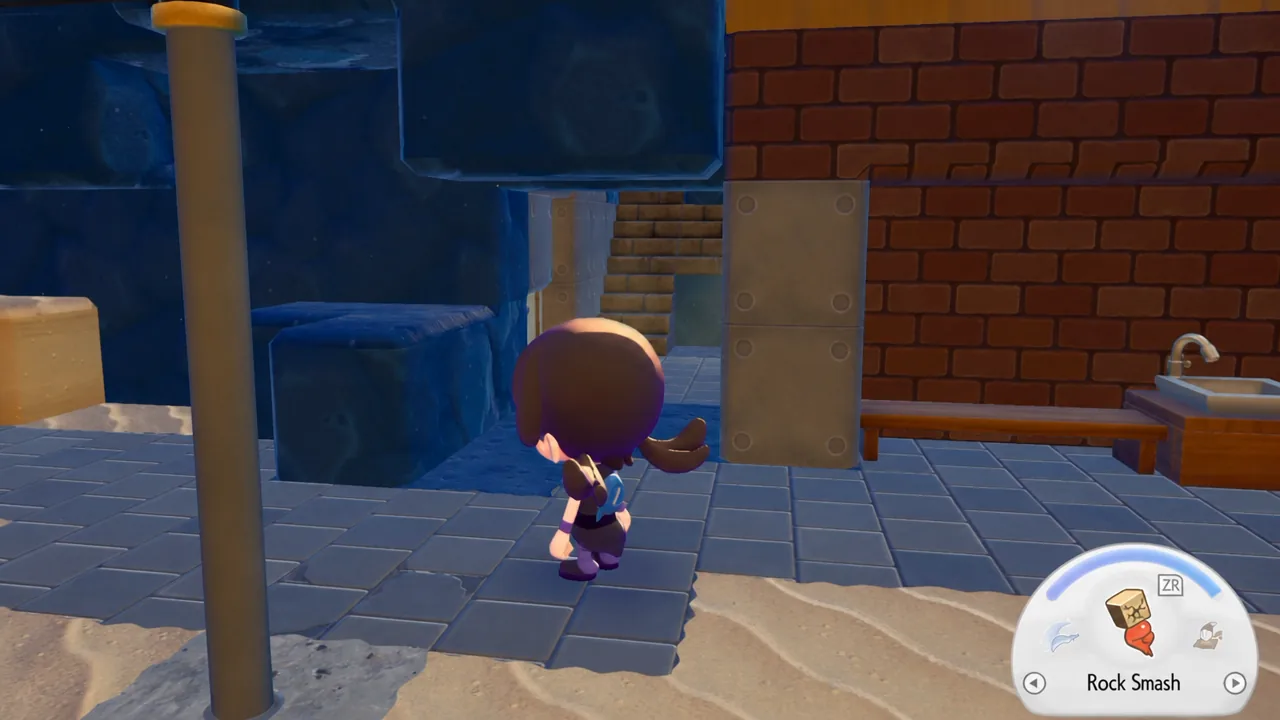 A secret room near the Bubbly Basin Pokémon Center in Pokémon Pokopia
