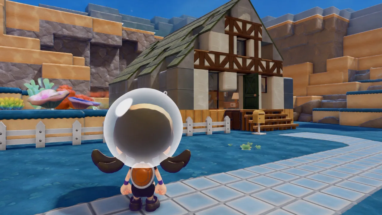 Bill's House in Bubbly Basin in Pokémon Pokopia