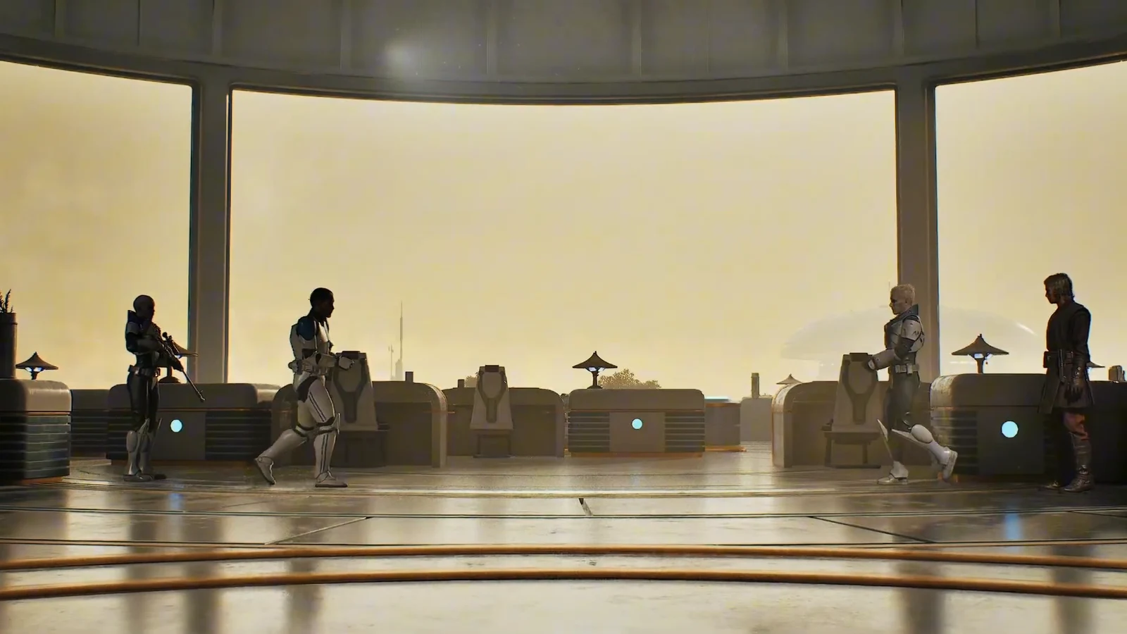 Dozen is released to Anakin while Luco walks back toward the Umbaran side
