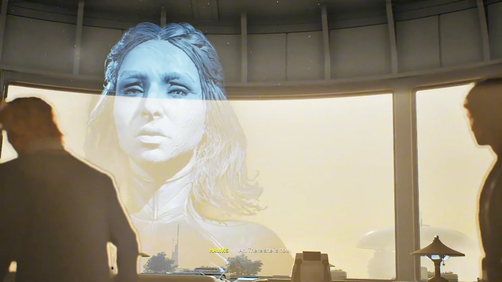 A Separatist hologram of Fathom condemns Rhy Cesca for treachery