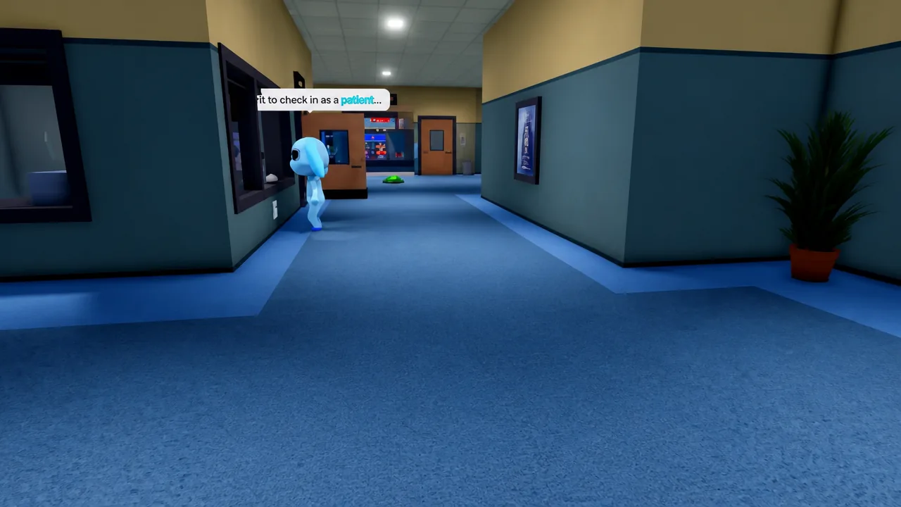 Entering Dr. Harlow's office