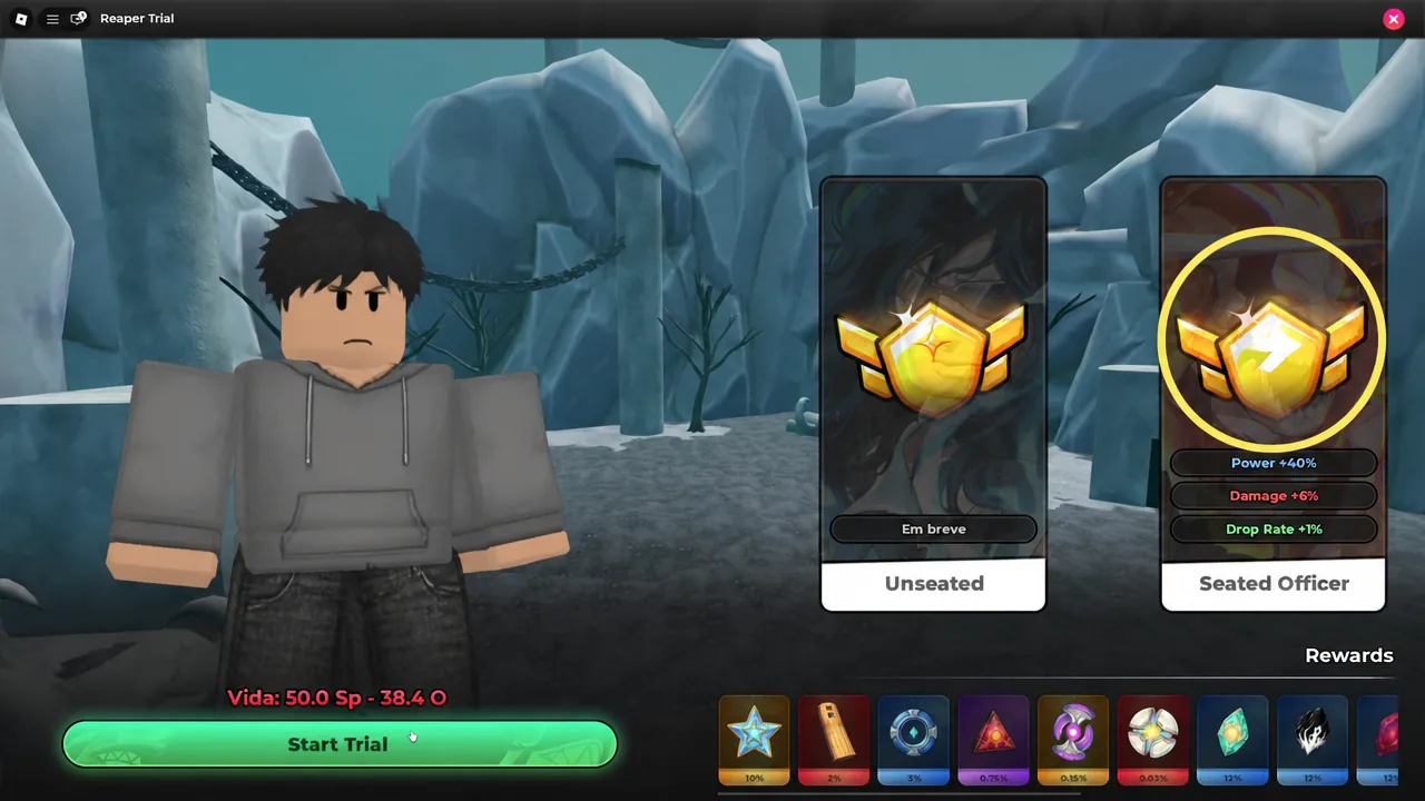 Reaper Trial menu with the Start Trial button highlighted
