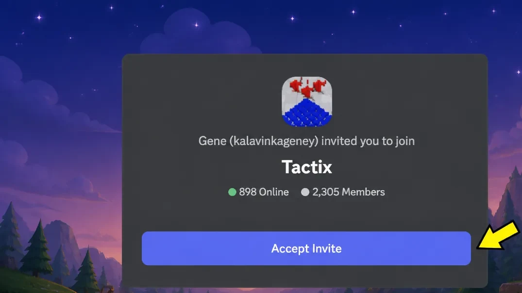 Build the Legends codes: An image of the Build the Legends Discord server