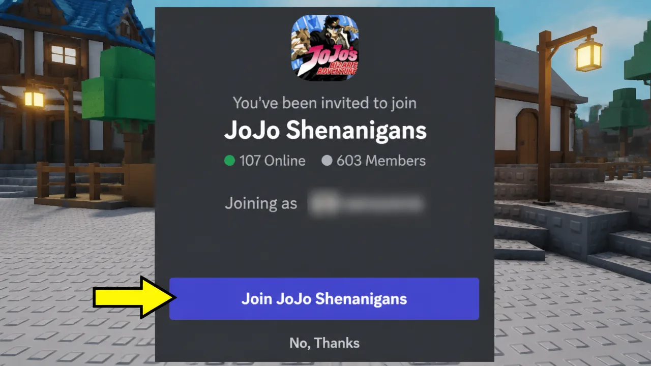 Jojo Shenanigans codes: An image of the Jojo Shenanigans Discord server