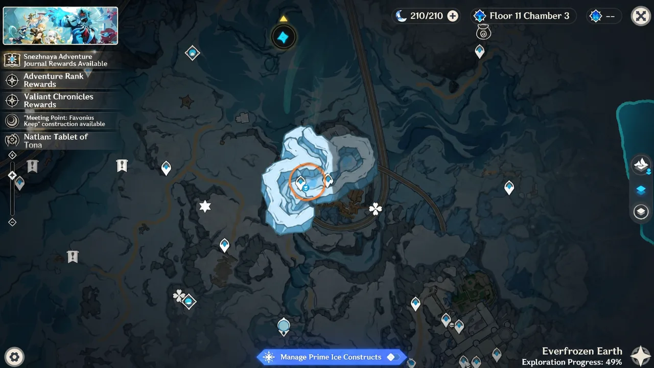 genshin-impact-snezhnaya-local-legend-location-achievement-where-find-list - banje location in svetloledovka snezhnaya