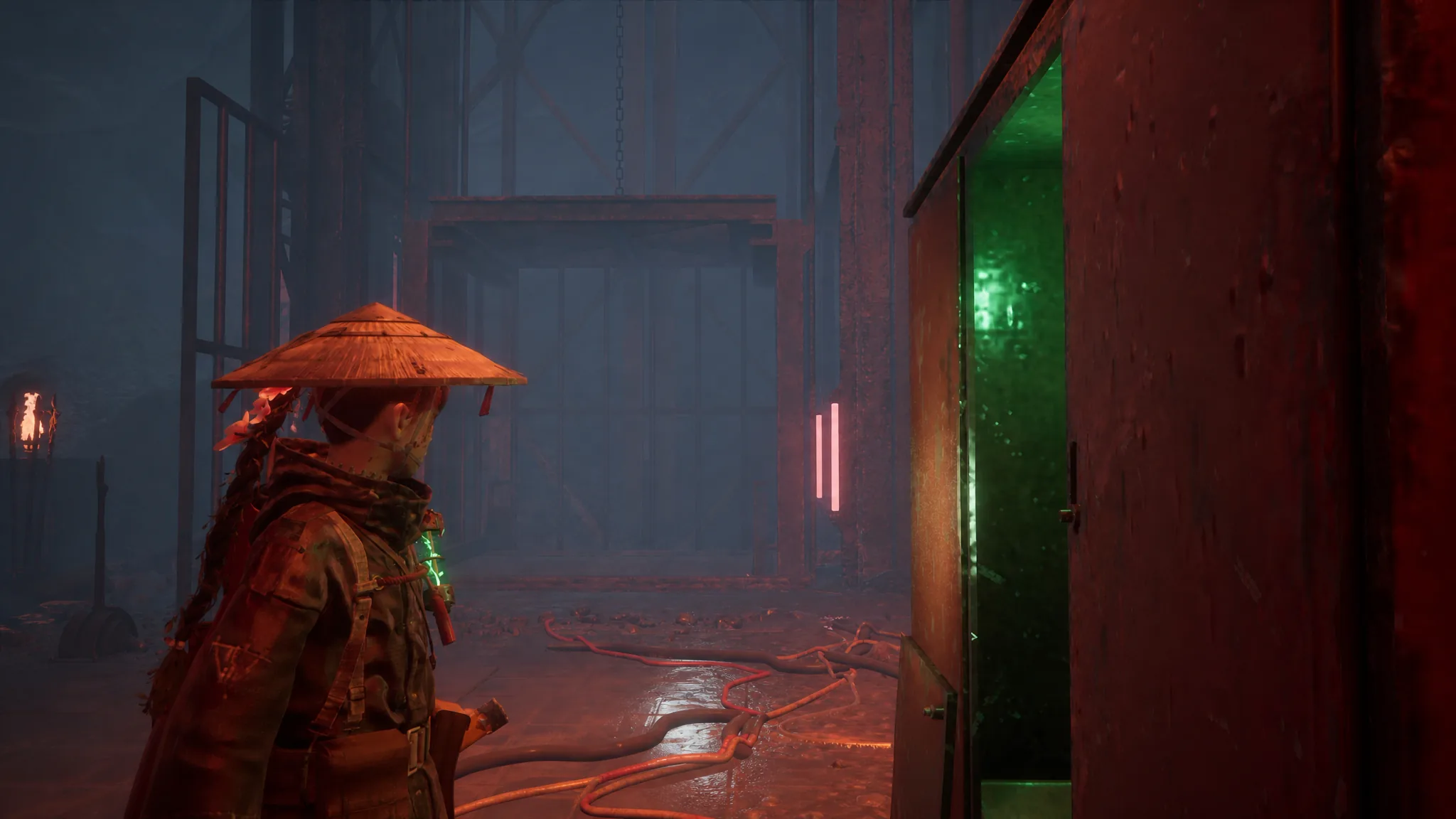 A lift appears after turning on a power generator in Beast of Reincarnation