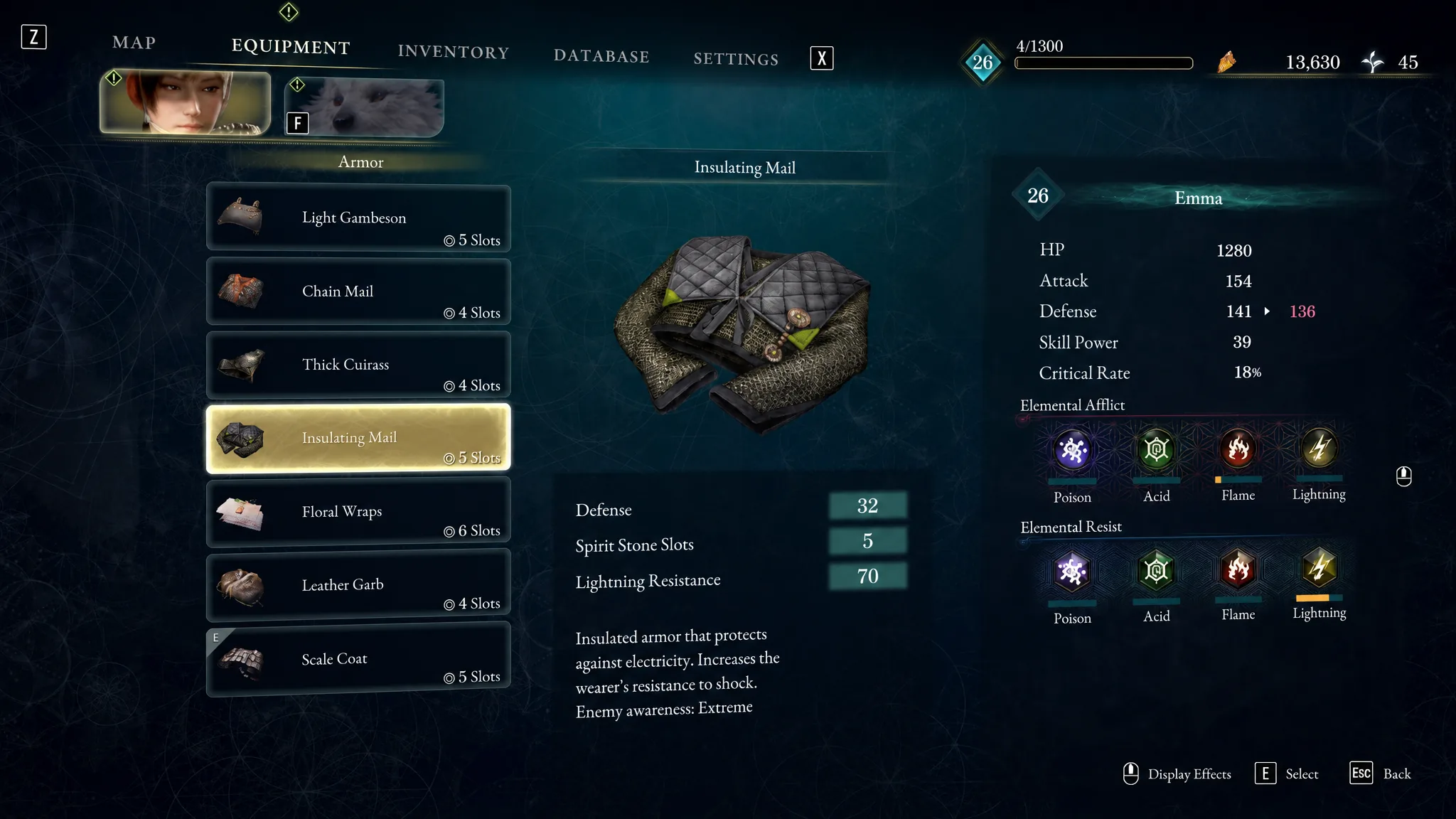 The Insulating Mail armor is shown in Beast of Reincarnation