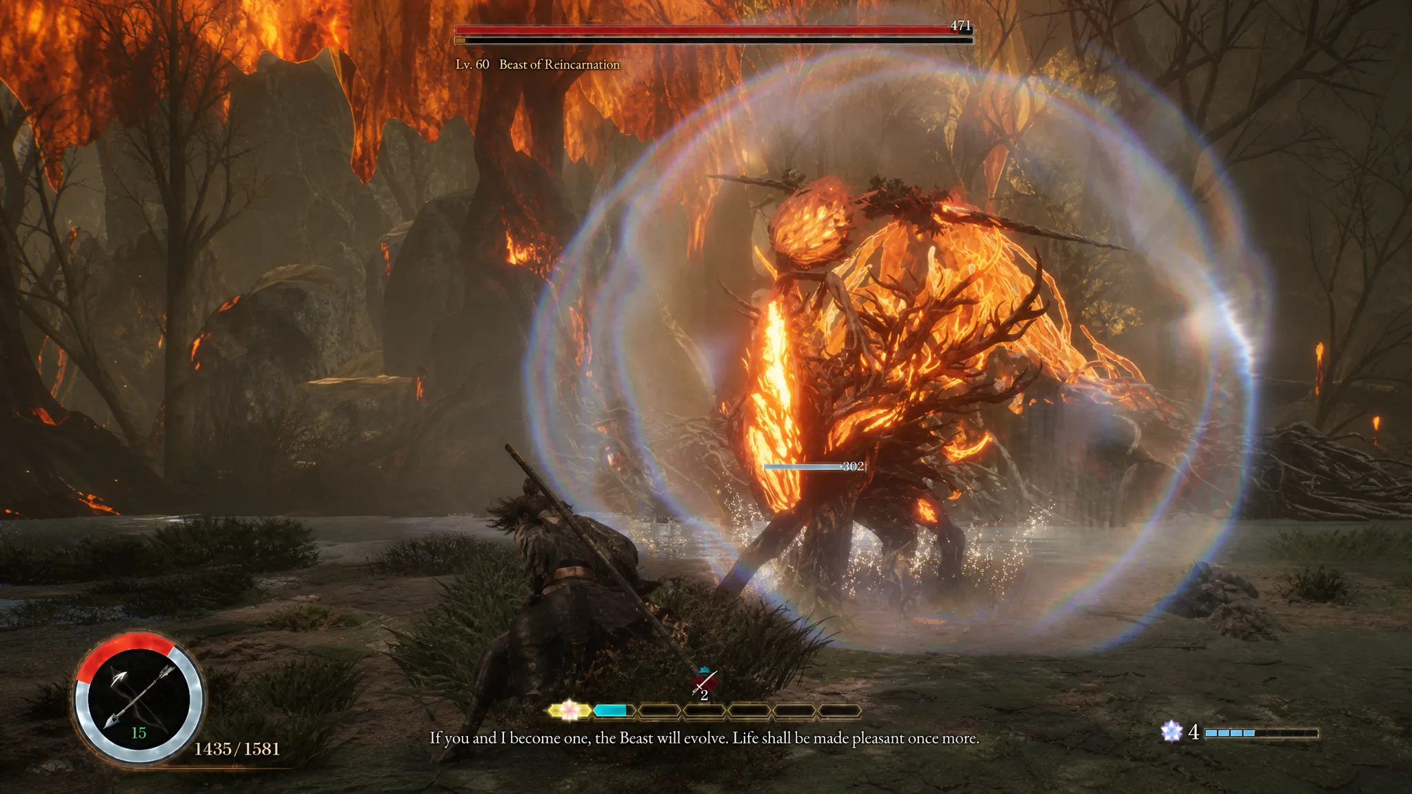Beast of Reincarnation final boss first phase