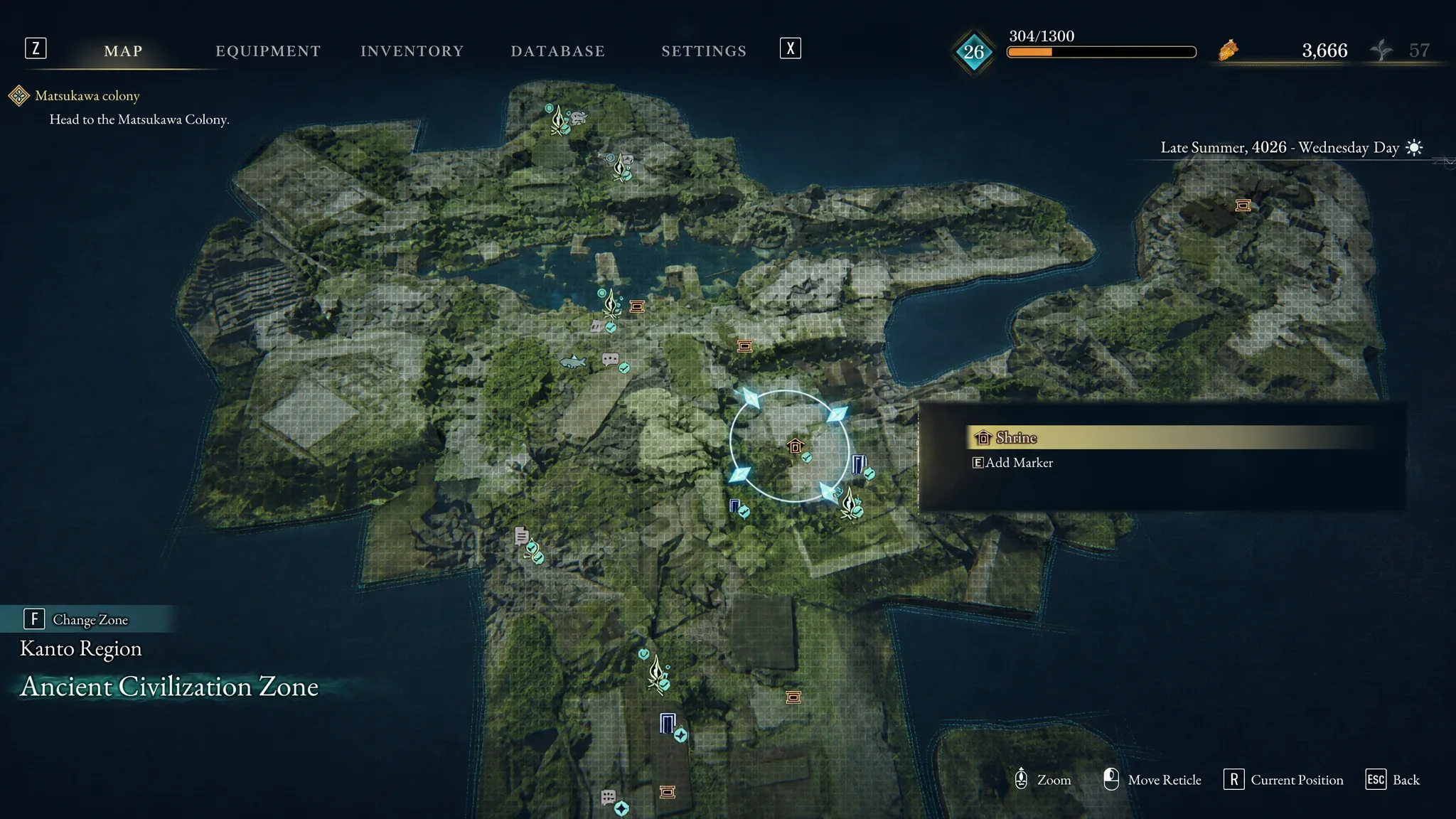 The location of a Dragon Vein Shrine is shown on the map in Beast of Reincarnation