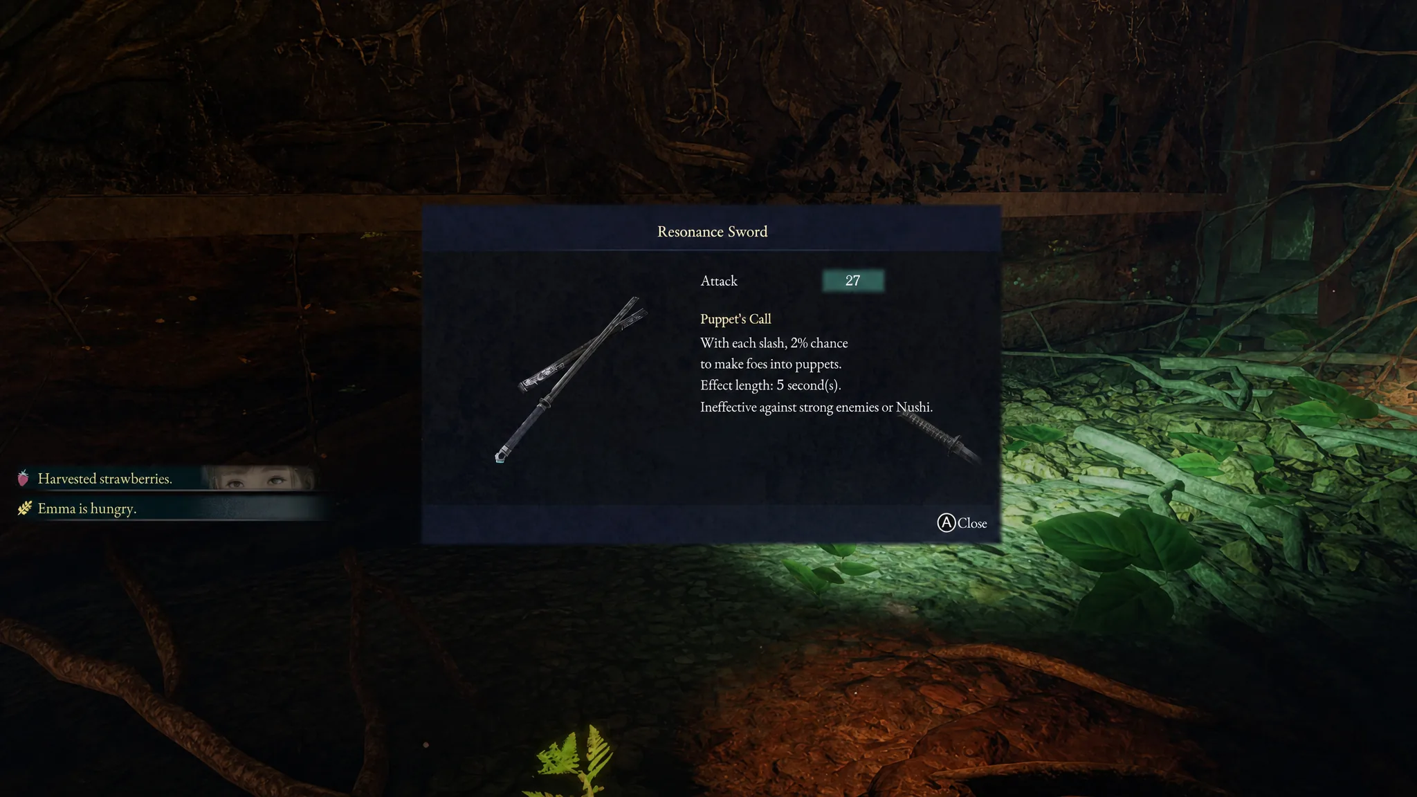 The Resonance Sword is shown in Beast of Reincarnation