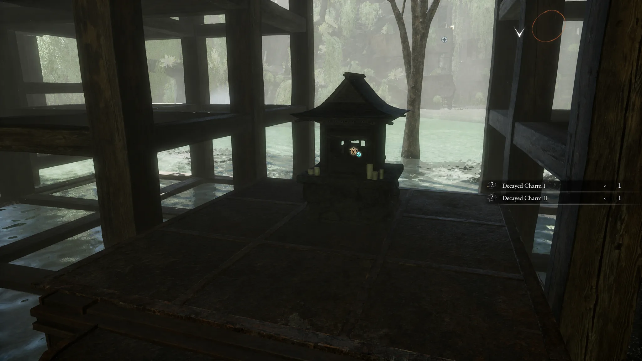 Emma is shown interacting with a Dragon Vein Shrine in Beast of Reincarnation