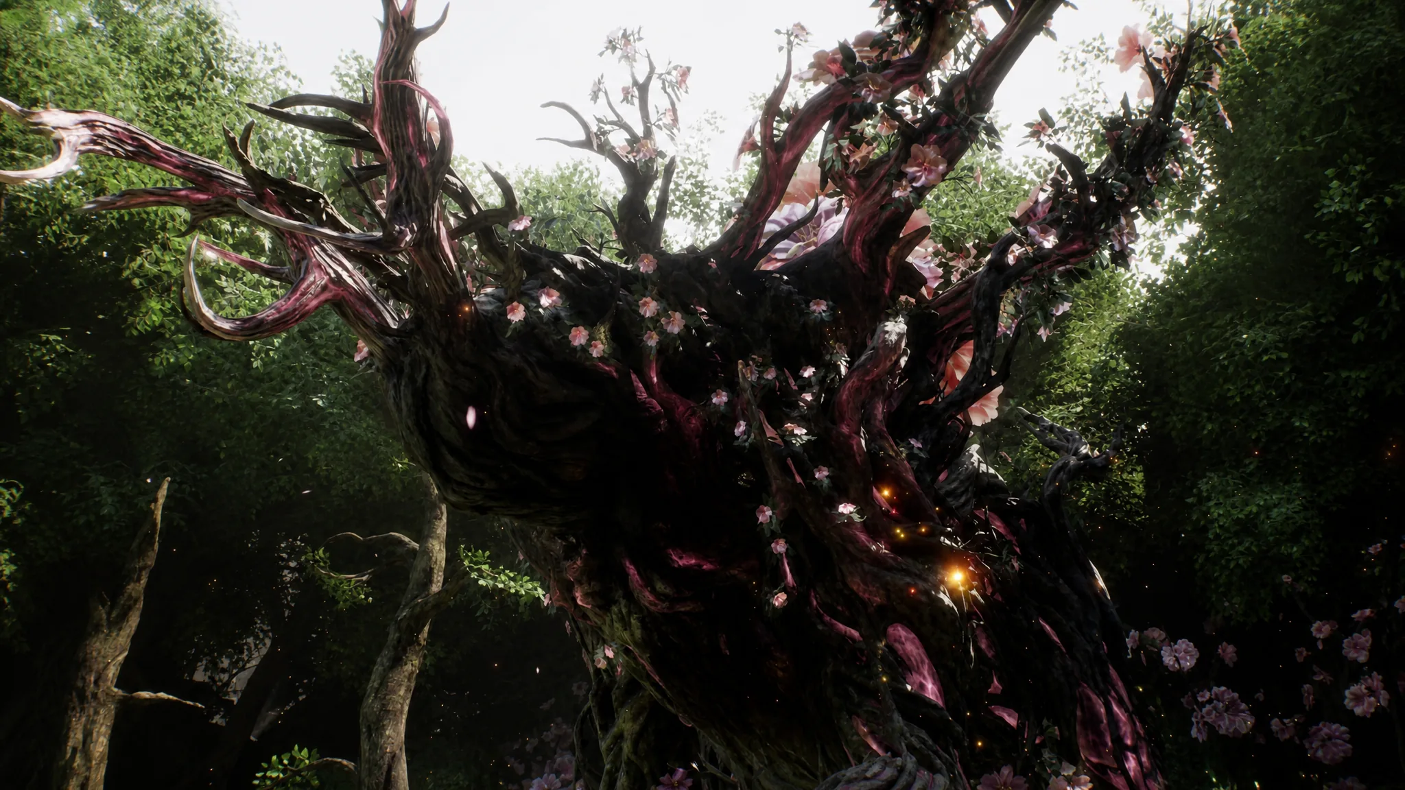 A giant Nushi boss covered in blight