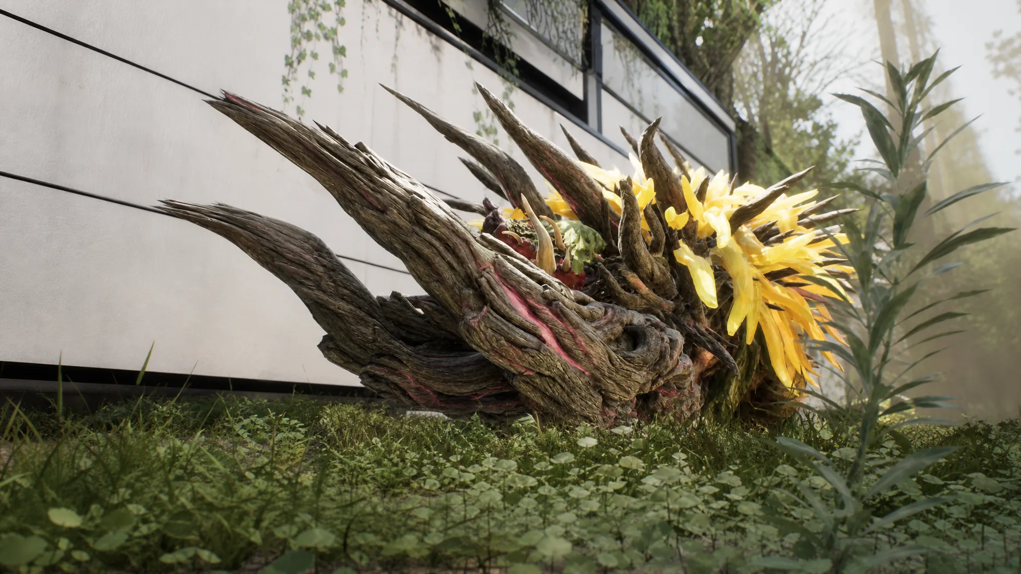 A scenic overgrown landscape in Beast of Reincarnation