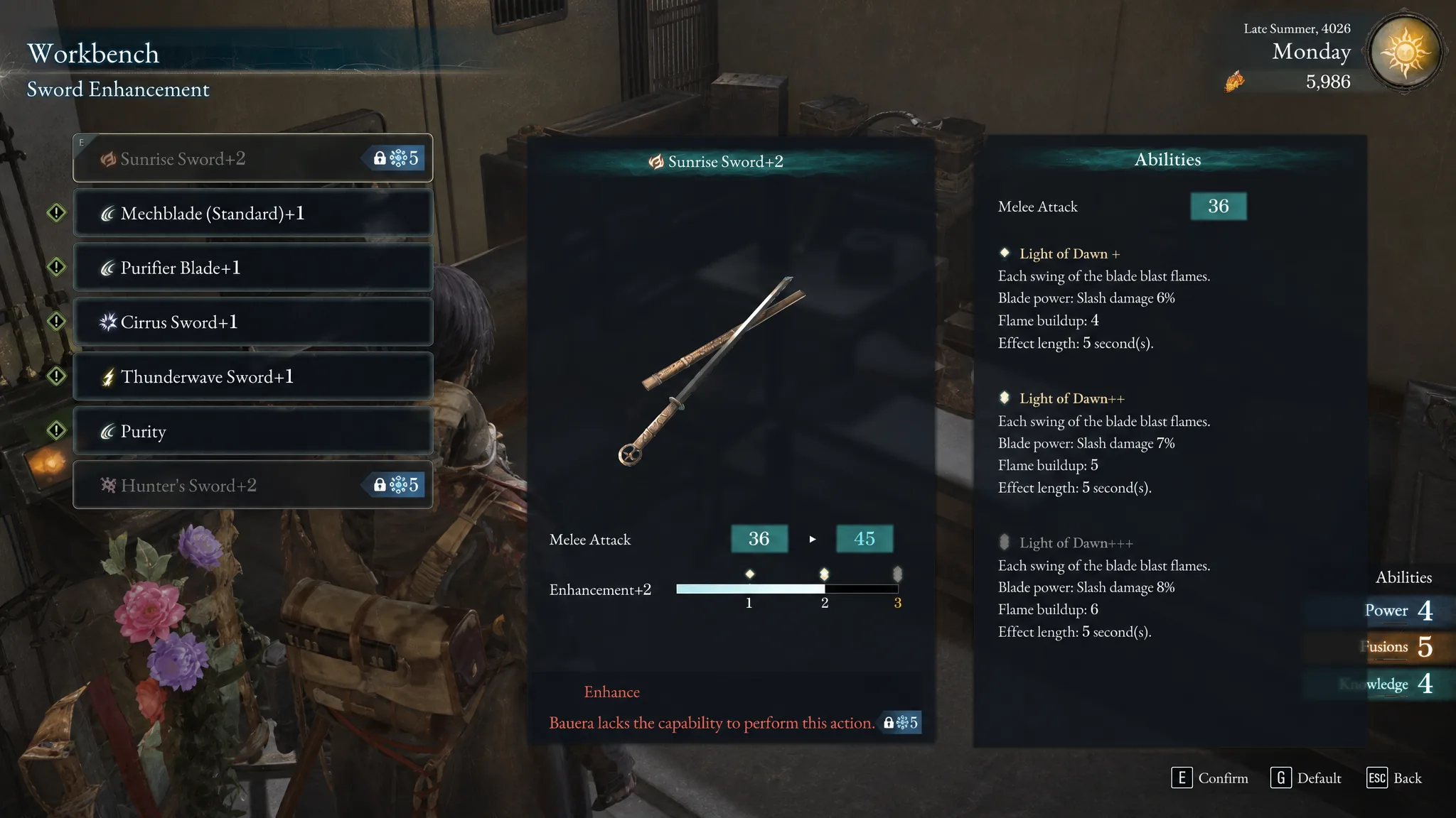 The Sunrise Sword in Beast of Reincarnation is shown