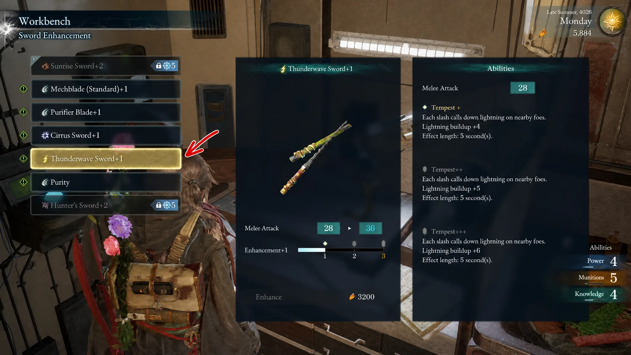 The Thunderwave Sword in Beast of Reincarnation is shown