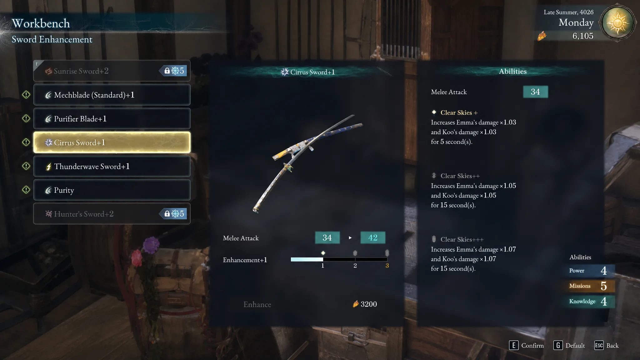 The Cirrus Sword in Beast of Reincarnation is shown