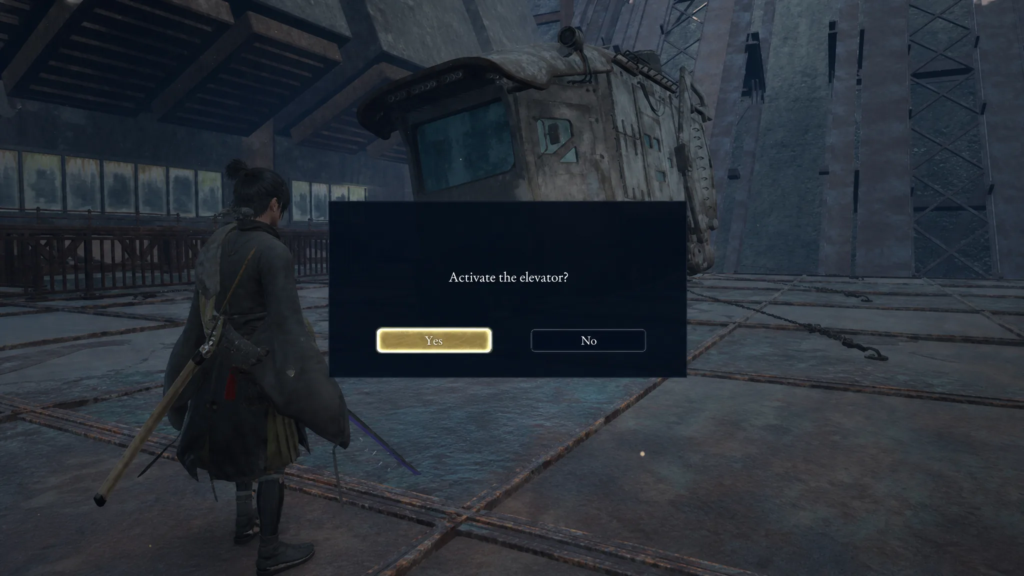 The box for moving the elevator in Beast of Reincarnation