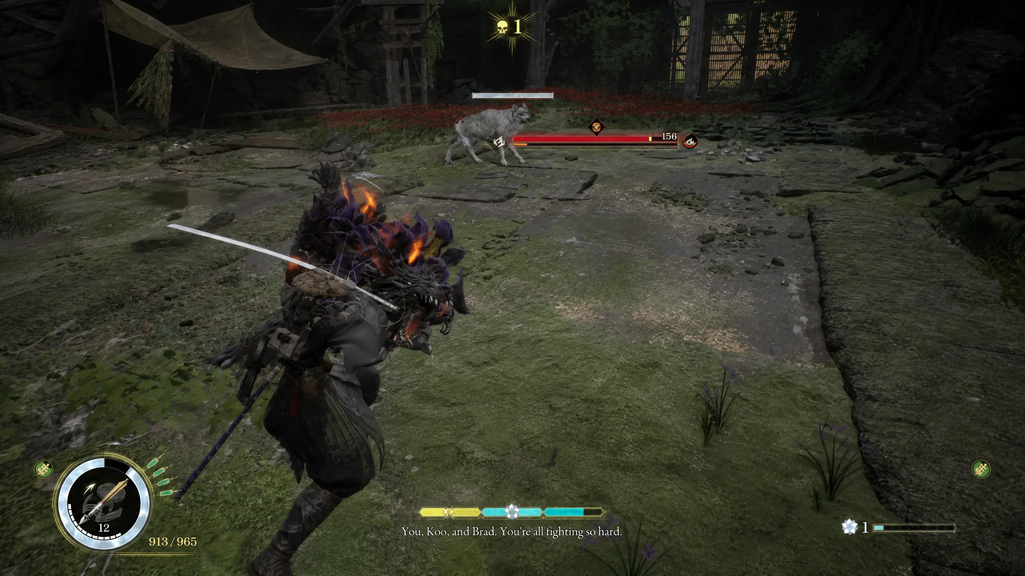 Corrupted wolf miniboss in Beast of Reincarnation Chapter 2