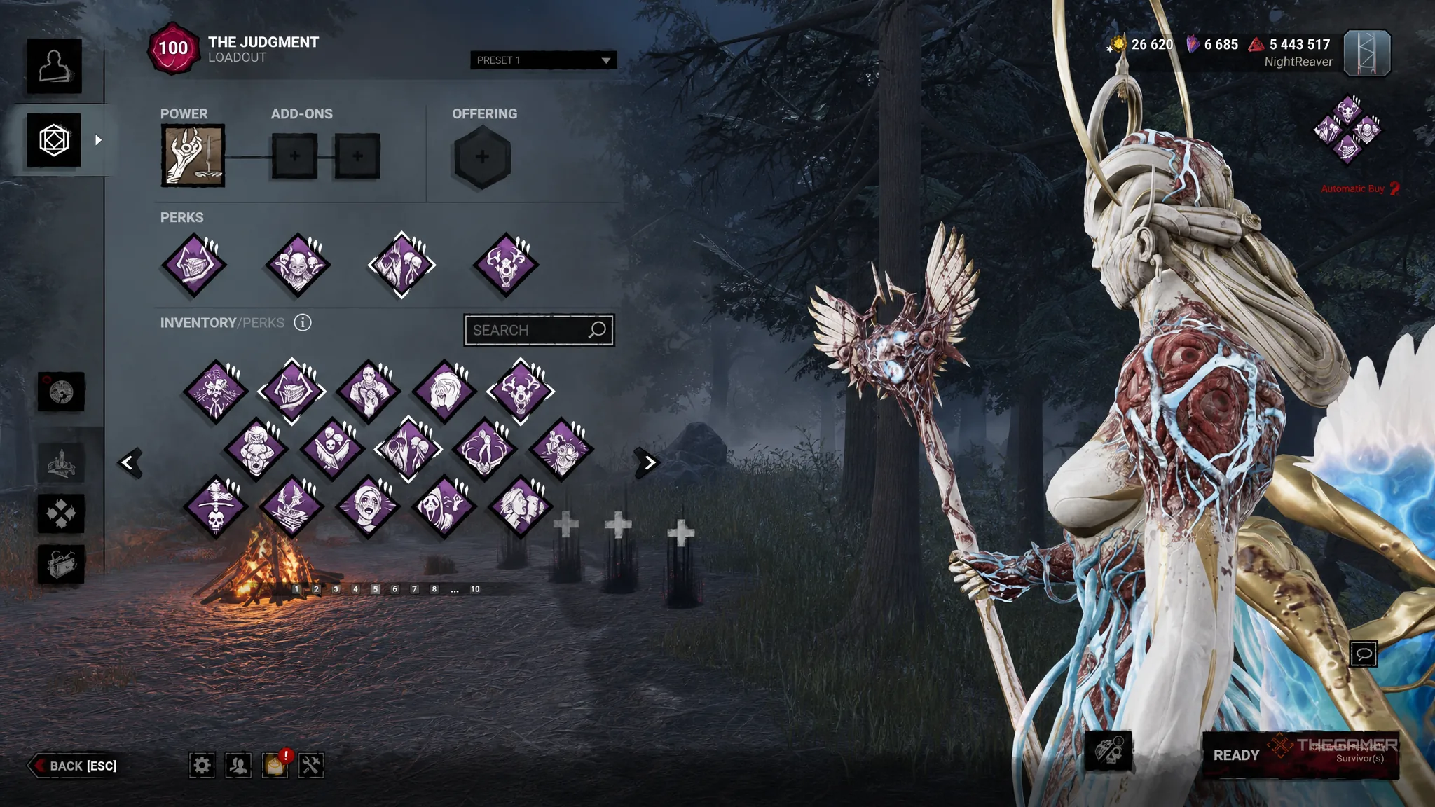 Dead By Daylight The Judgement hex build all perks and addons