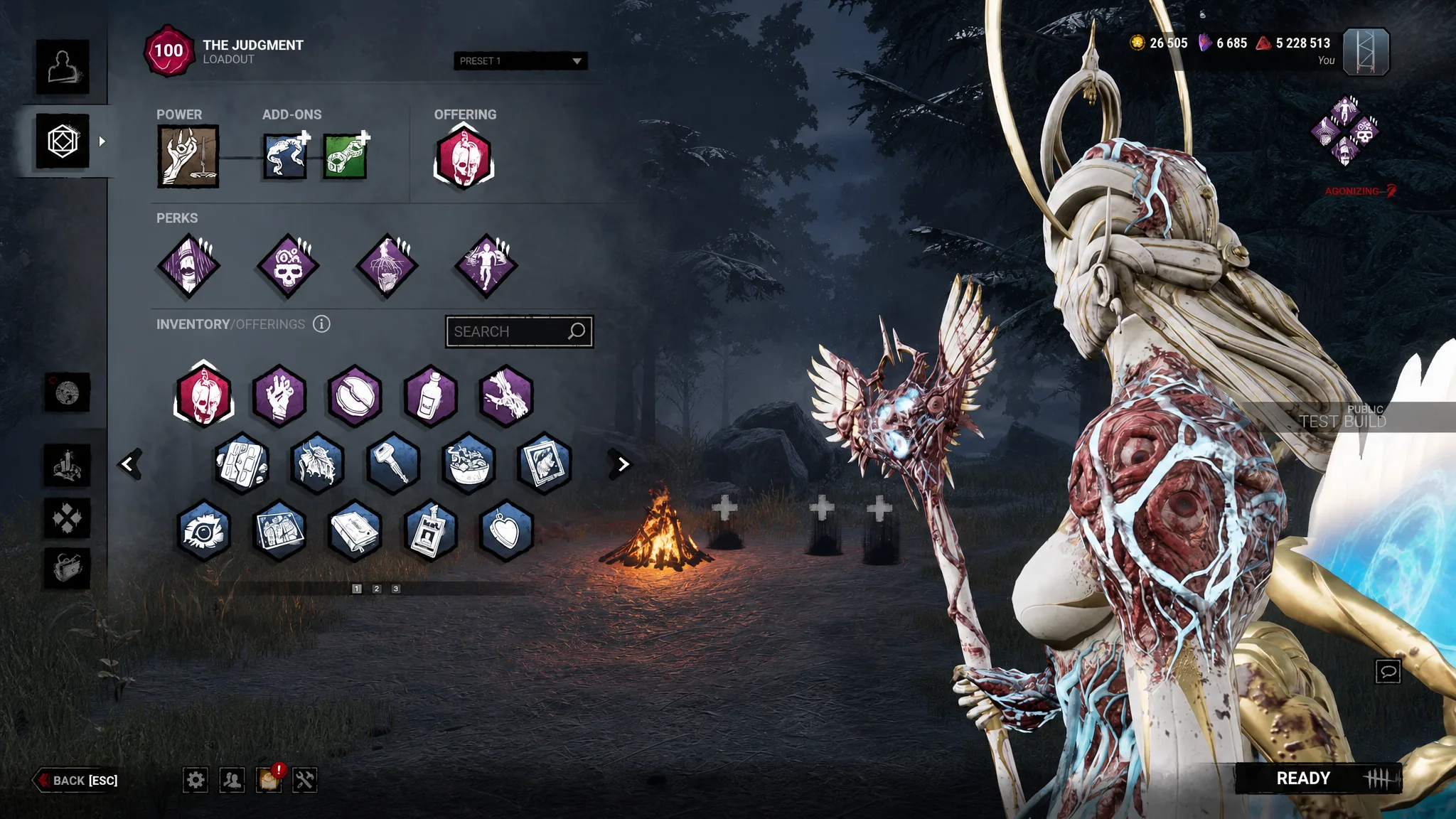Dead By Daylight The Judgement best overall build all perks and addons