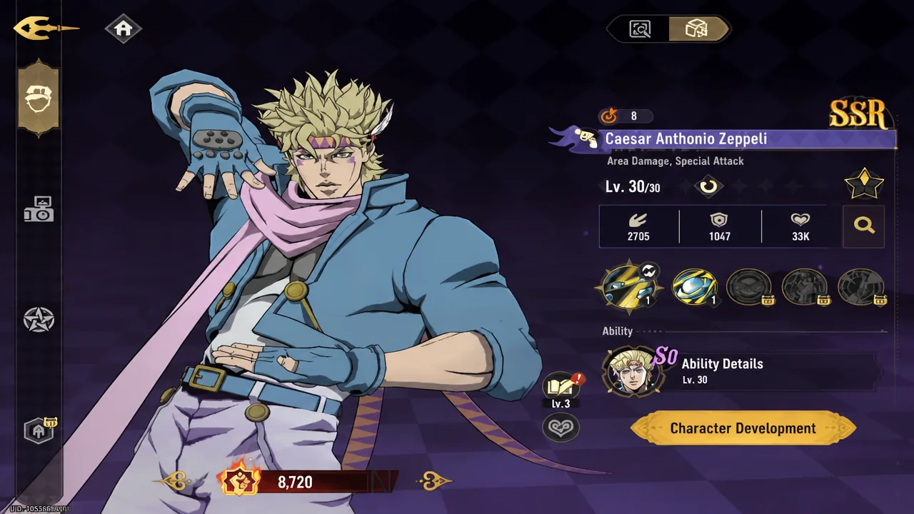 Caesar in JoJo's Golden Spirit
