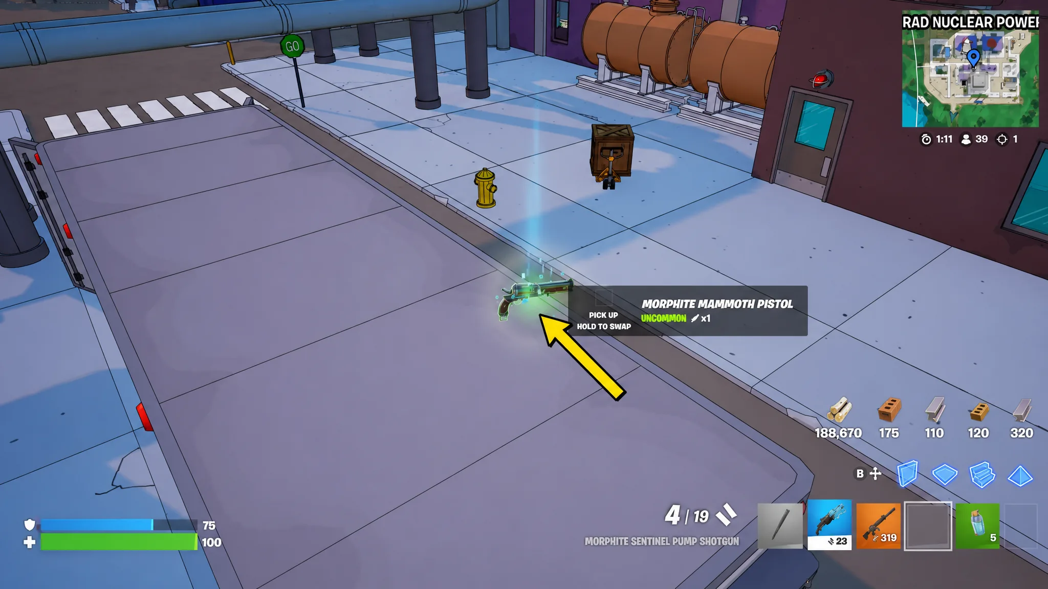Morphite Mammoth Pistol - Fortnite