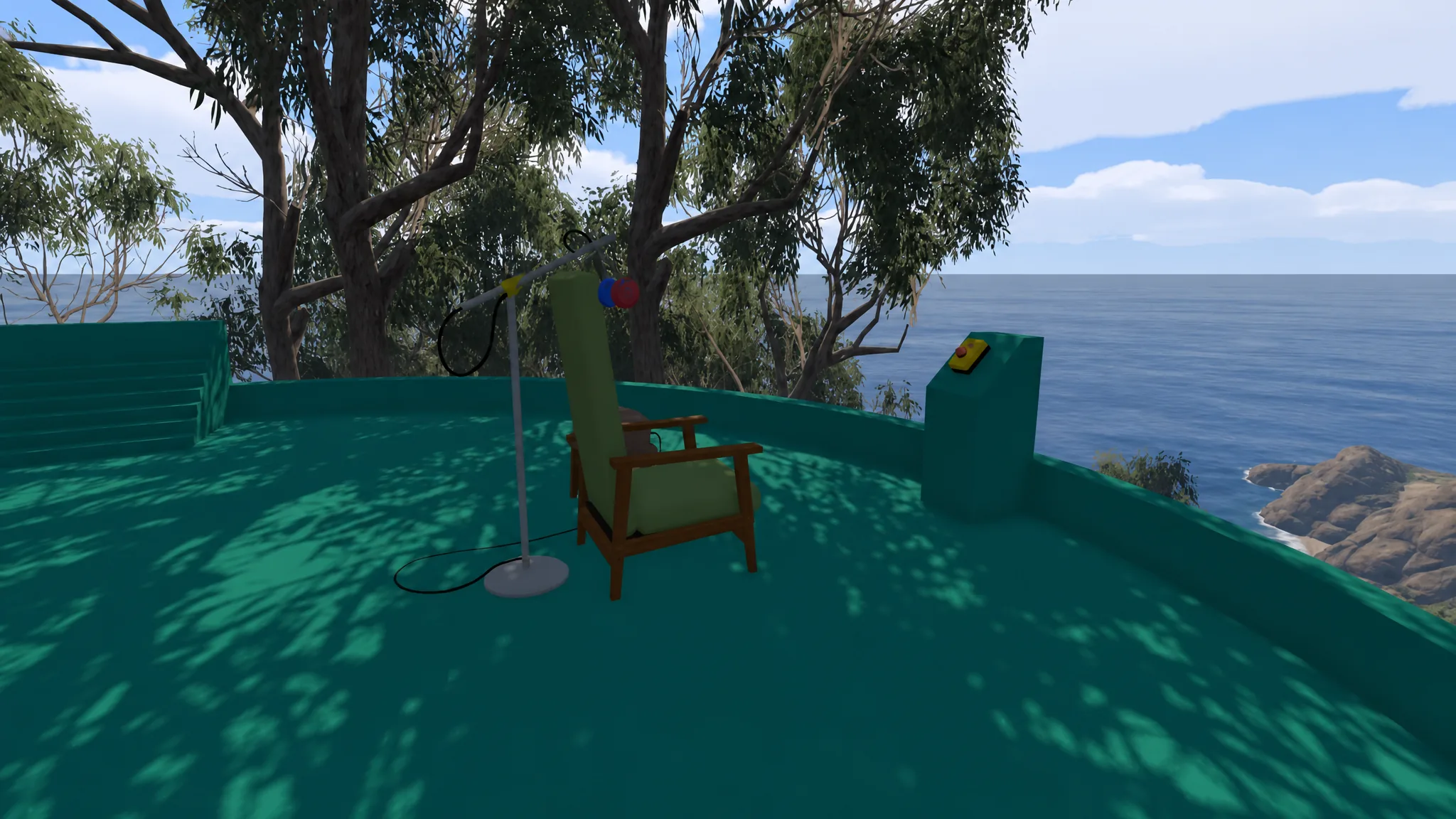 Big Walk Chair With Headphones
