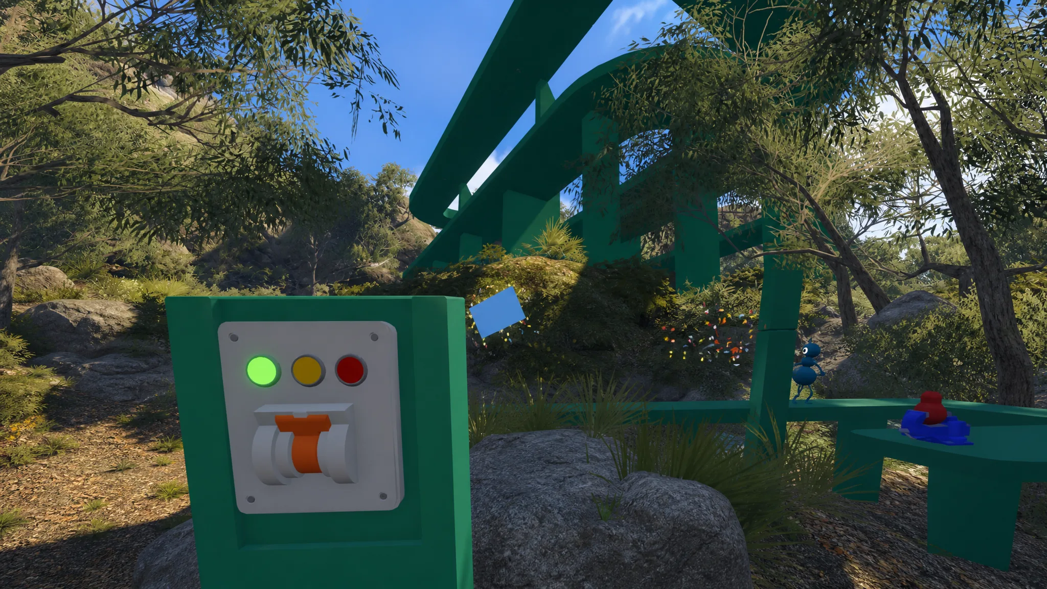 green puzzle intro area big walk