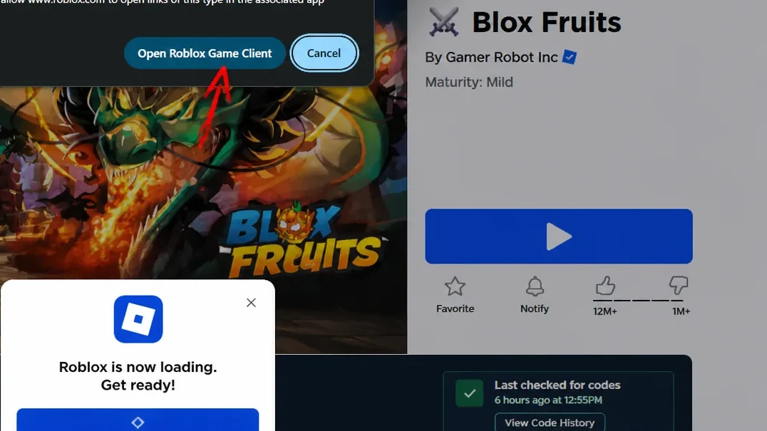 Join private servers links in Blox Fruits