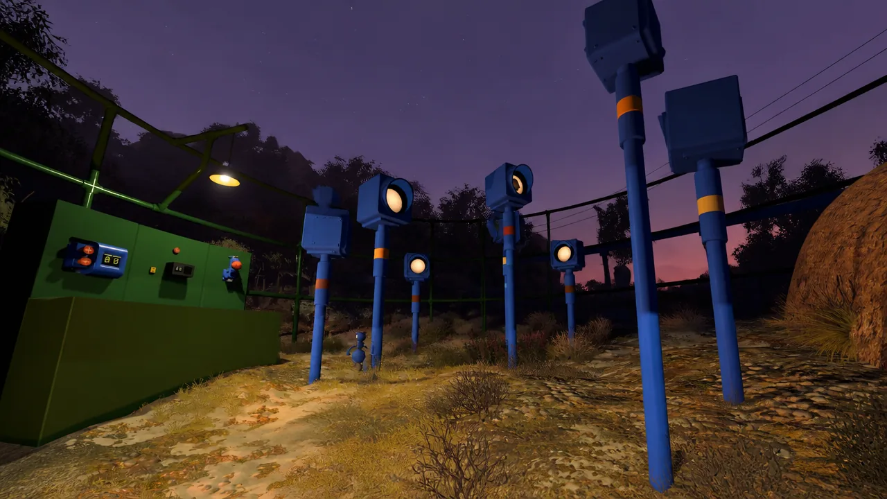 Counting Blue Monitor Pole Puzzle Big Walk