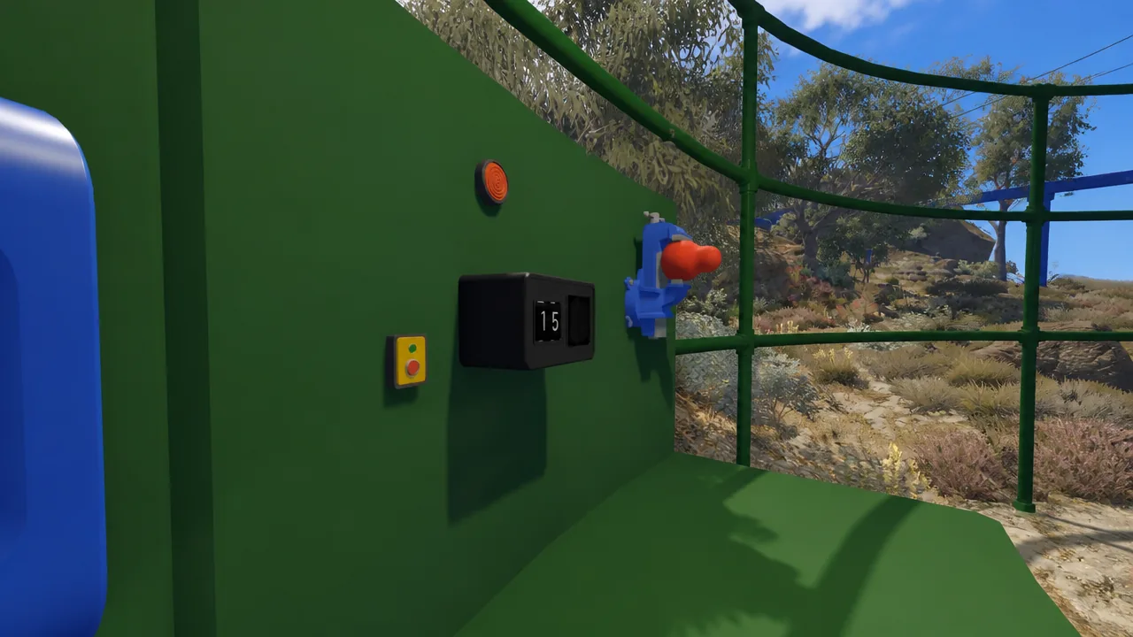 Blue Monitor Pole Puzzle Complete Big Walk