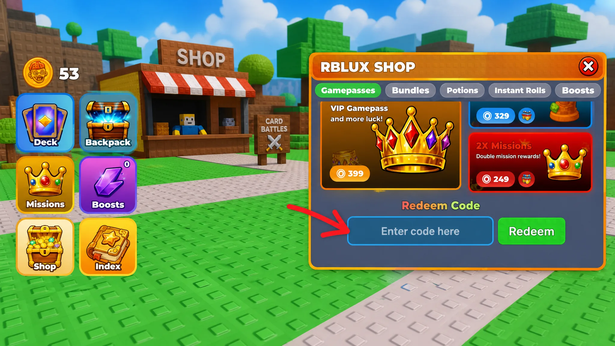 How to redeem Brainrot Card Battles codes