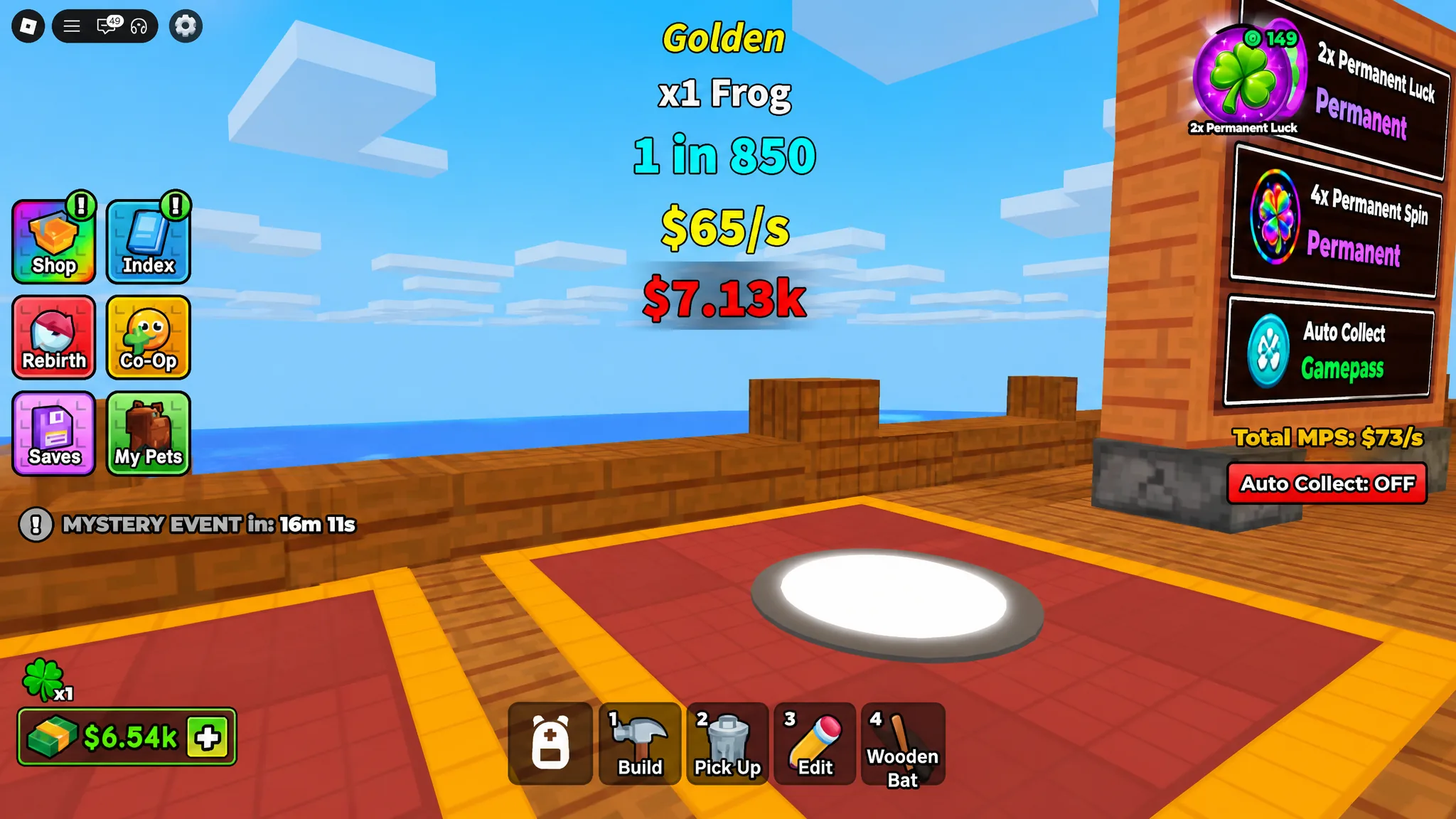 image showing a Golden Pet in Build a Base and Steal