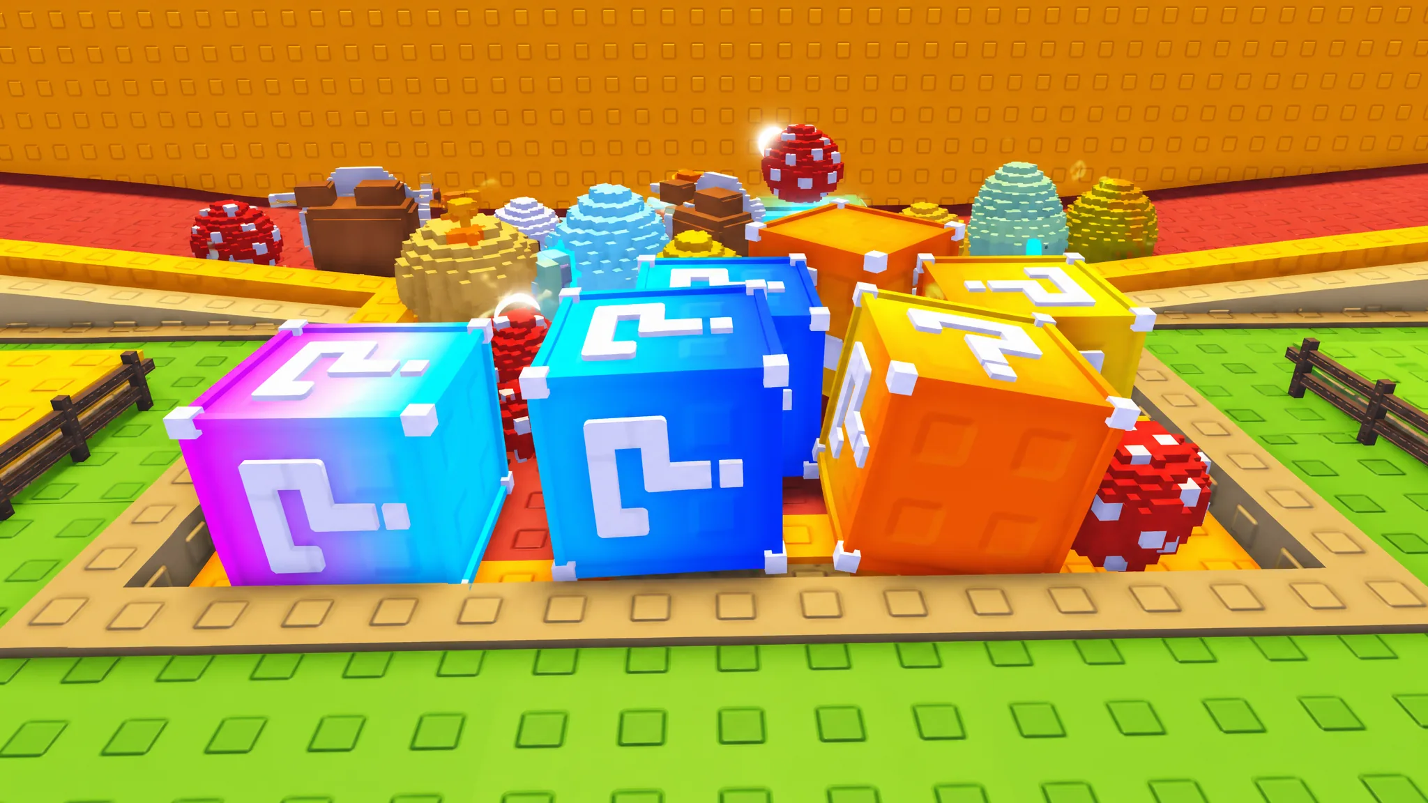 Lucky Blocks in Chicken Farm
