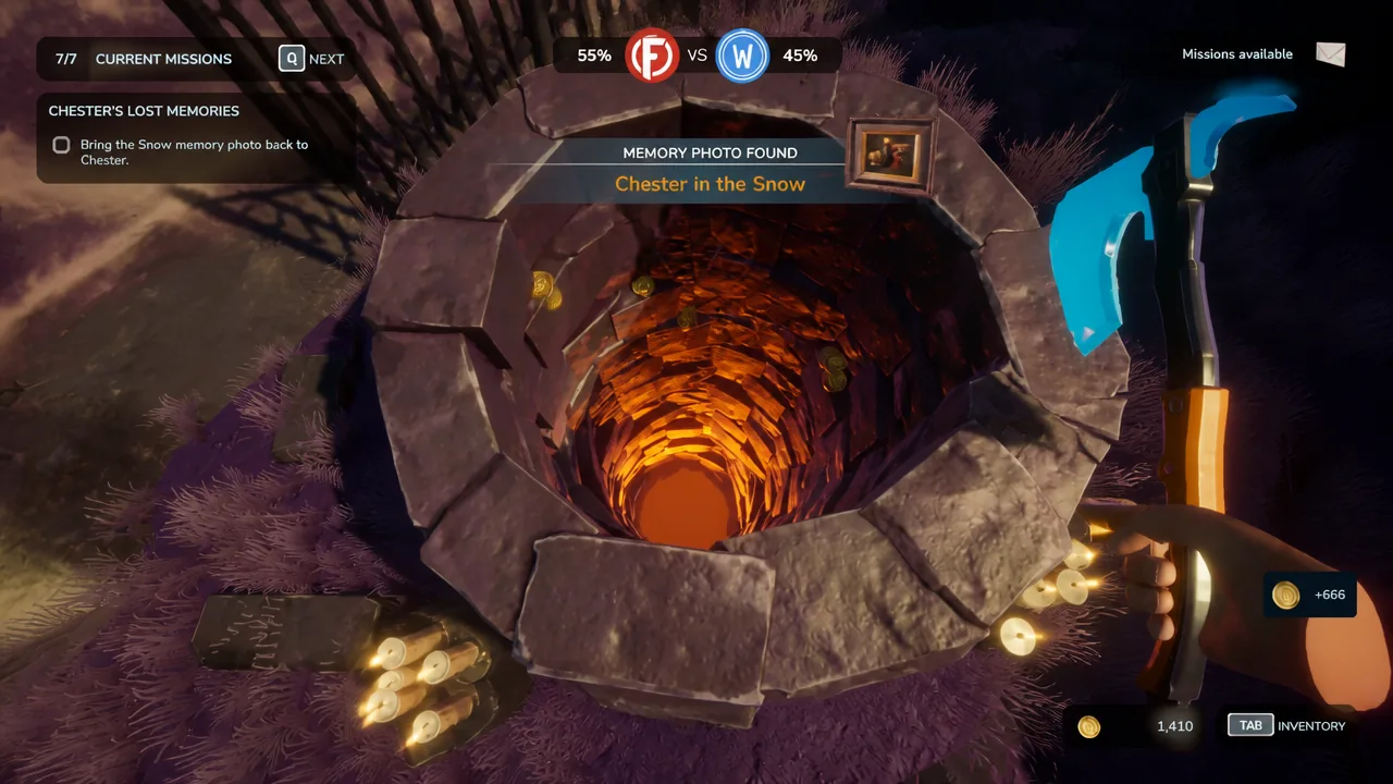 How to Open the Well in Chop Chop Inc
